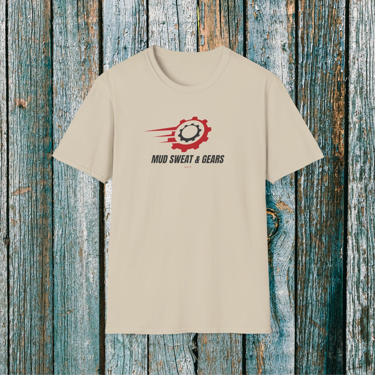 Mens ATV Shirt | Mud Sweat & Gears Tee Shirt | SOFT Cotton Adult Unisex tee shirt | ATV racing shirt for men | Fourwheeler Riding Shirt