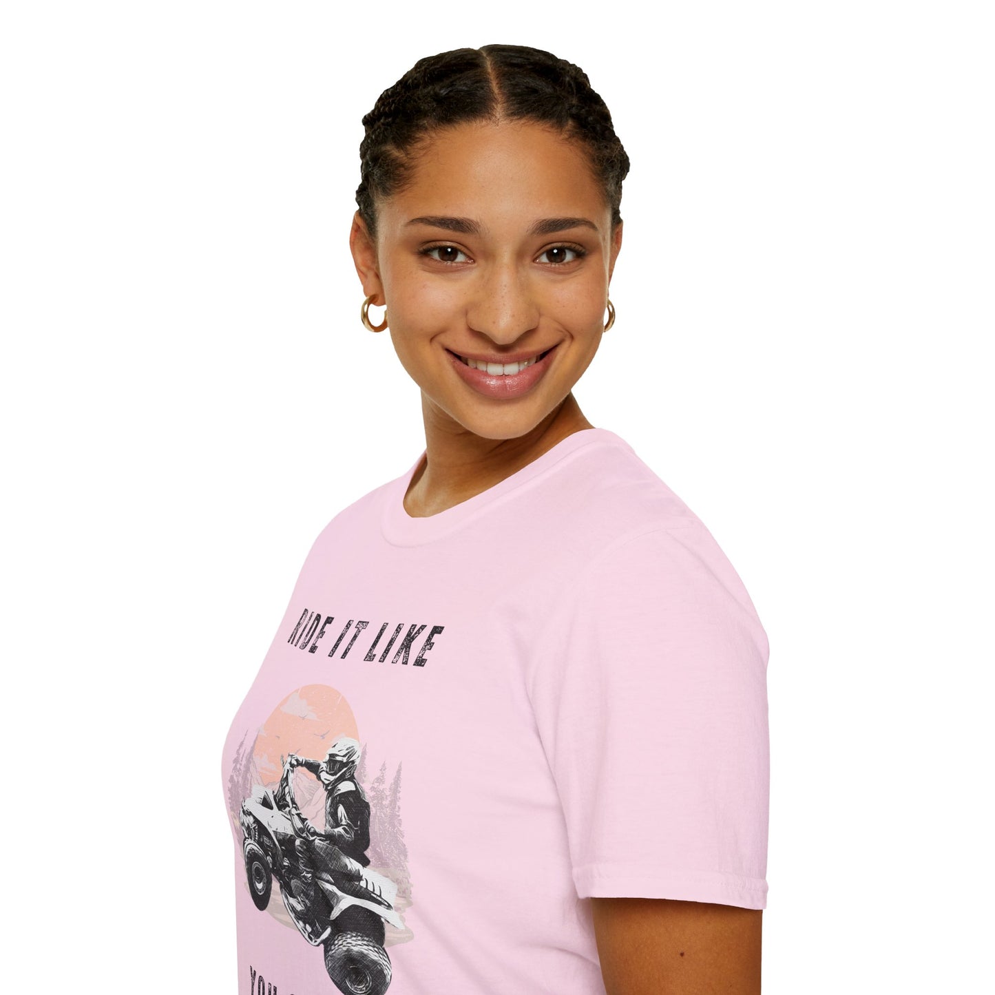 Ride It Like You Stole It ATV T-Shirt | Man on Honda 400 EX Four-Wheeler Tee