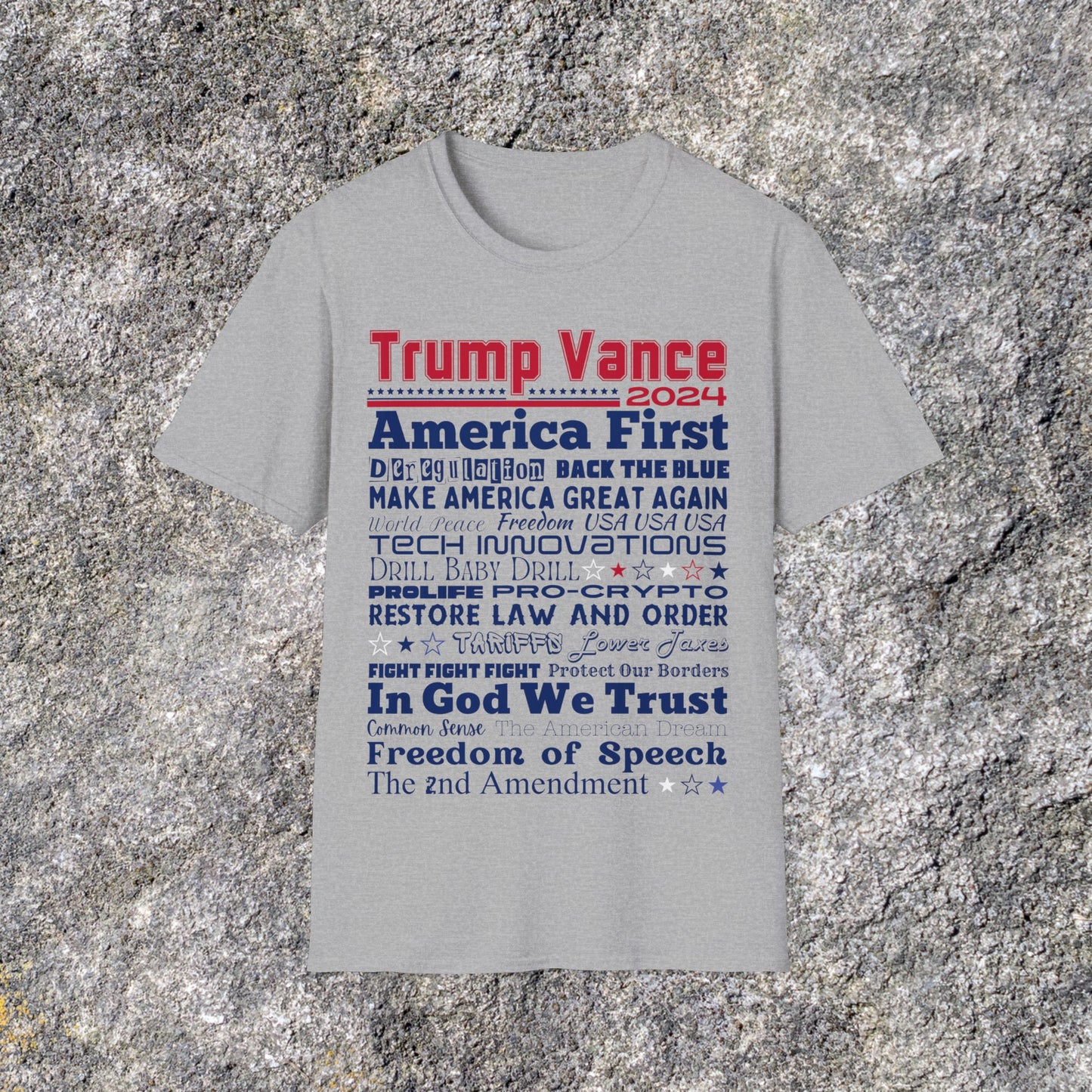 Trump Vance 2024 America First Drill Baby Drill Shirt | Trump Rally Shirt | Republican Election | Adult shirt Unisex Ultrasoft Cotton shirt
