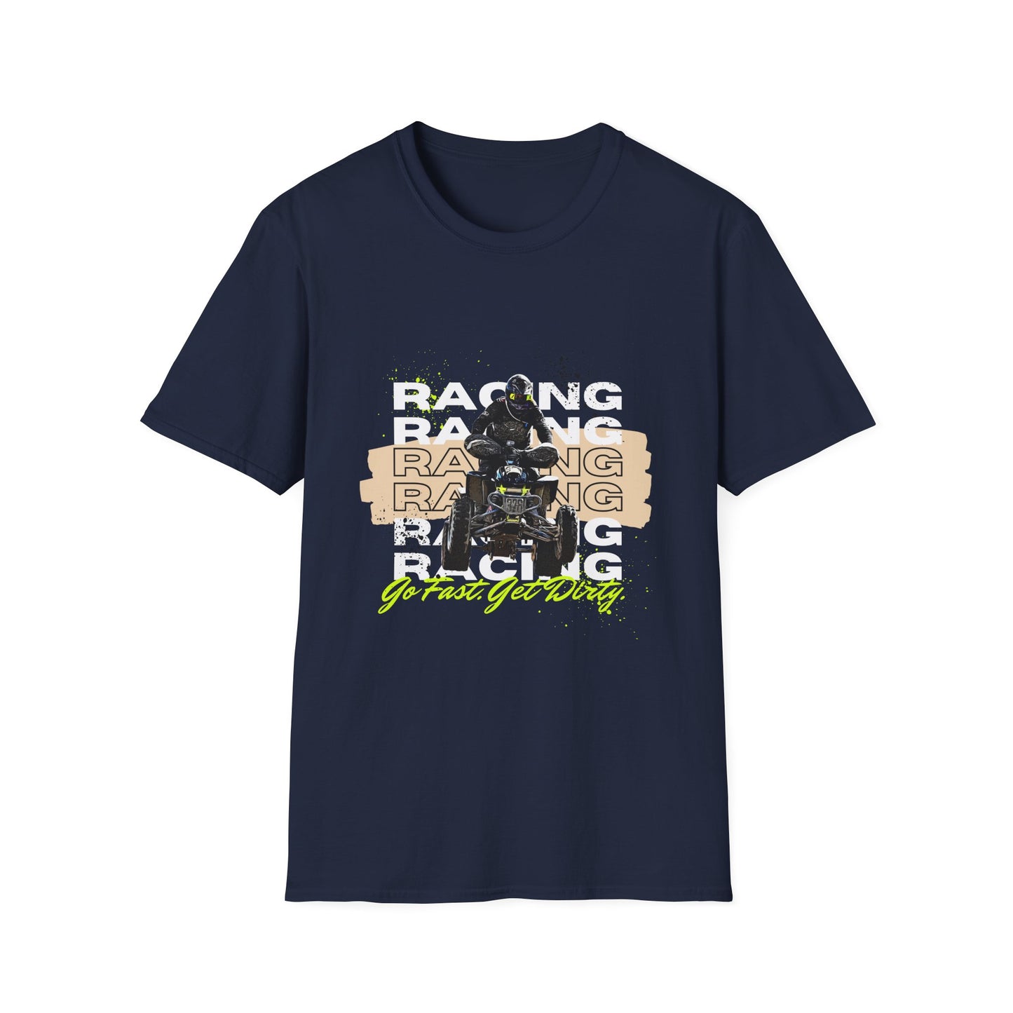 Honda 400 ATV Racing T-Shirt | Go Fast Get Dirty Off-Road Shirt | Four Wheeler Racing