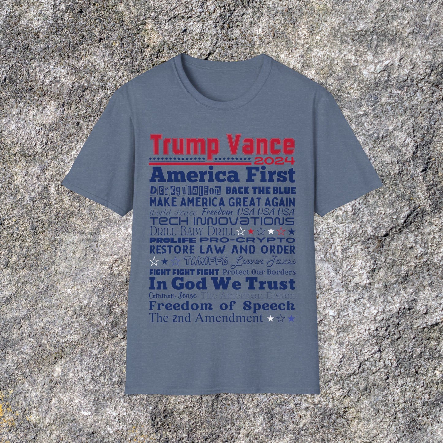 Trump Vance 2024 America First Drill Baby Drill Shirt | Trump Rally Shirt | Republican Election | Adult shirt Unisex Ultrasoft Cotton shirt