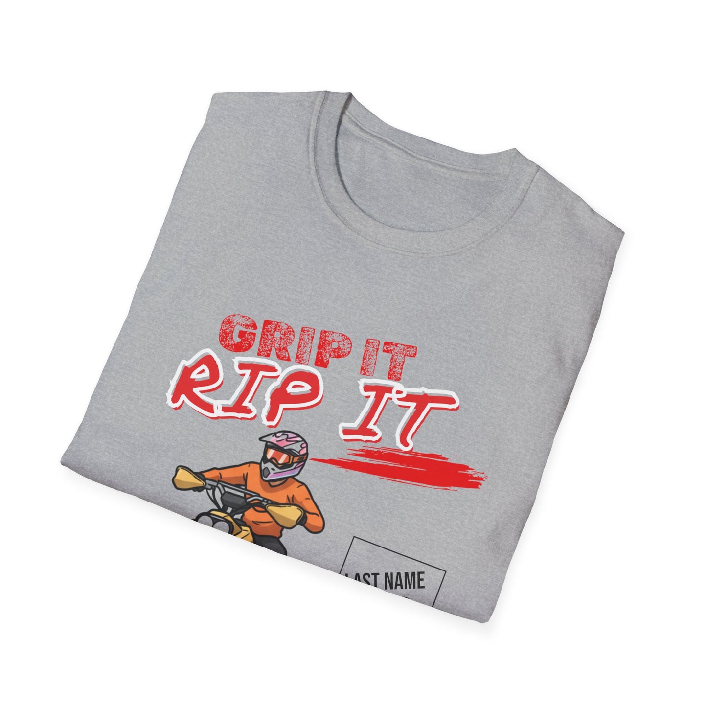 Grip It Rip It ATV quad racer T-Shirt | Dirt bike offroad graphic tee