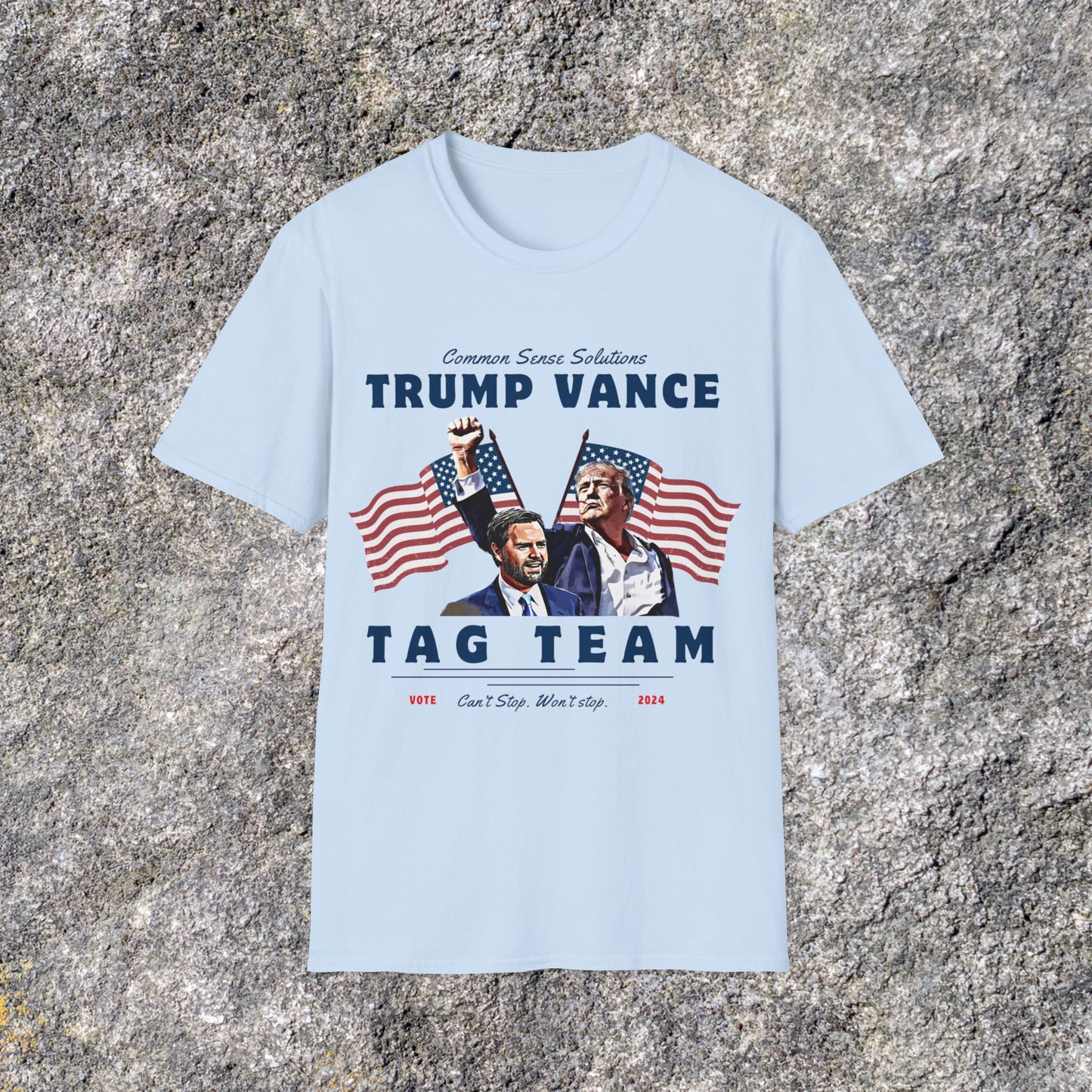 Trump Vance Tag Team Shirt | Donald Trump 2024 Shirt | Soft Cotton Shirt Adult shirt Unisex Ultrasoft Cotton shirt | Trump Fist Shirt | JD