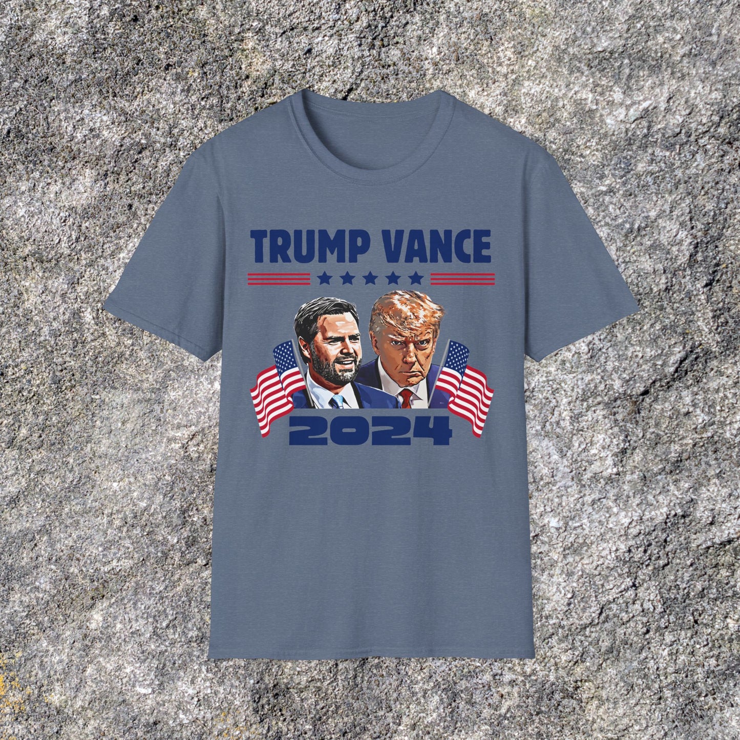 Trump Vance Shirt | Donald Trump Mug Shot and JD Vance Smiling | Soft Cotton Shirt Adult shirt Unisex Ultrasoft Cotton shirt | 2024 Election