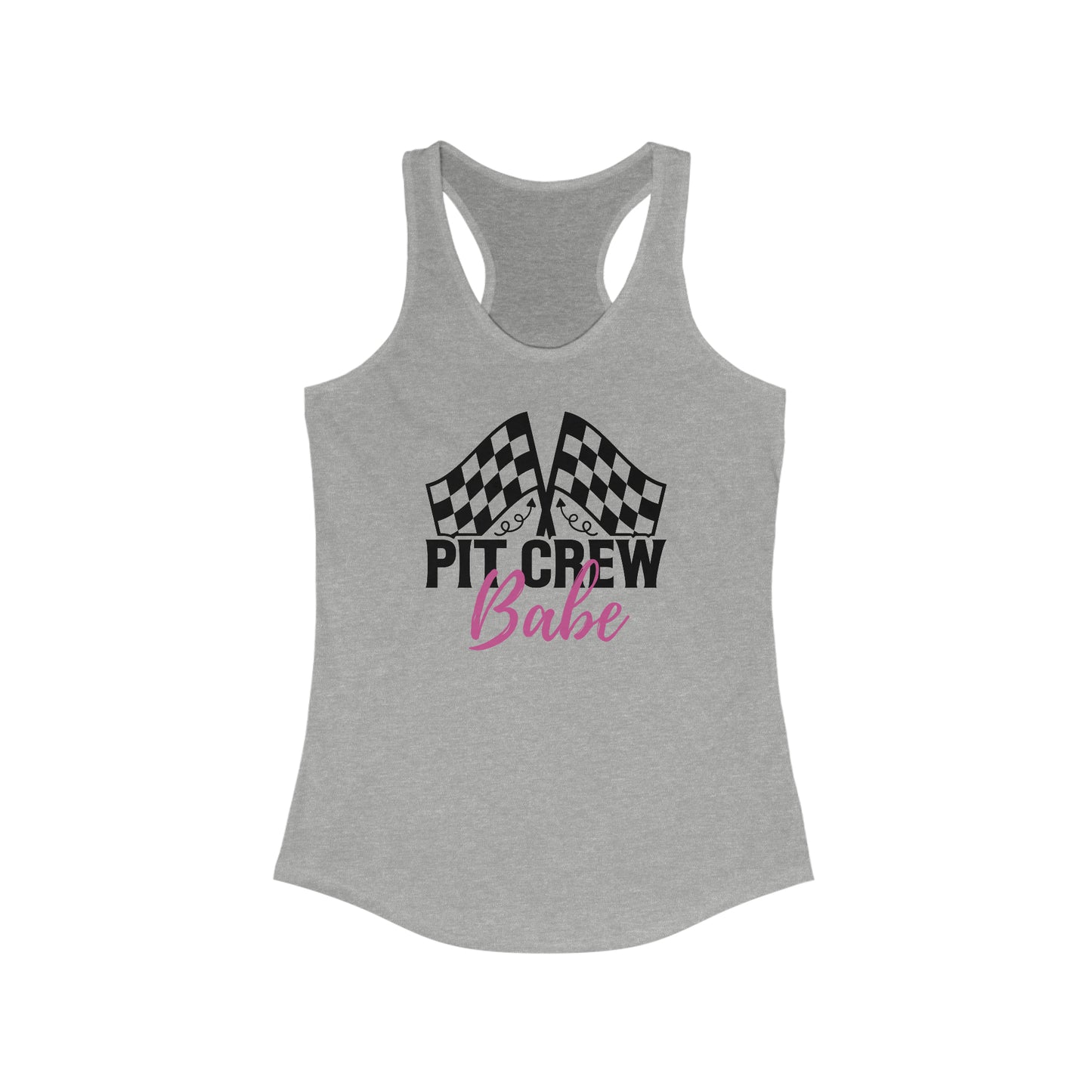 Womens Pit Crew Babe Racerback Tank | Pit Crew Shirt for Women | Wife Pit Crew Tank Top | Racing shirt for Wife | Racing Tank Top for Women
