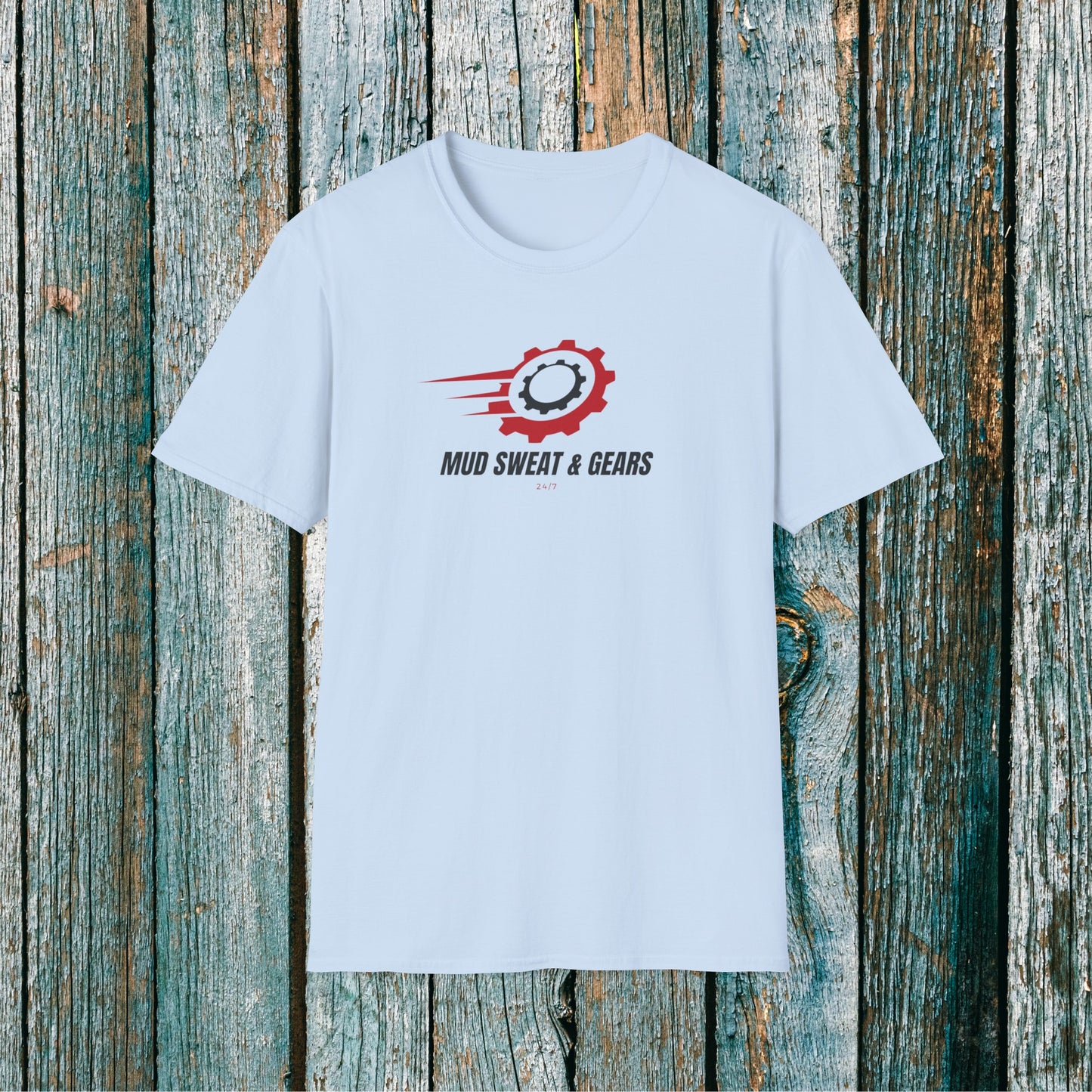 Mens ATV Shirt | Mud Sweat & Gears Tee Shirt | SOFT Cotton Adult Unisex tee shirt | ATV racing shirt for men | Fourwheeler Riding Shirt