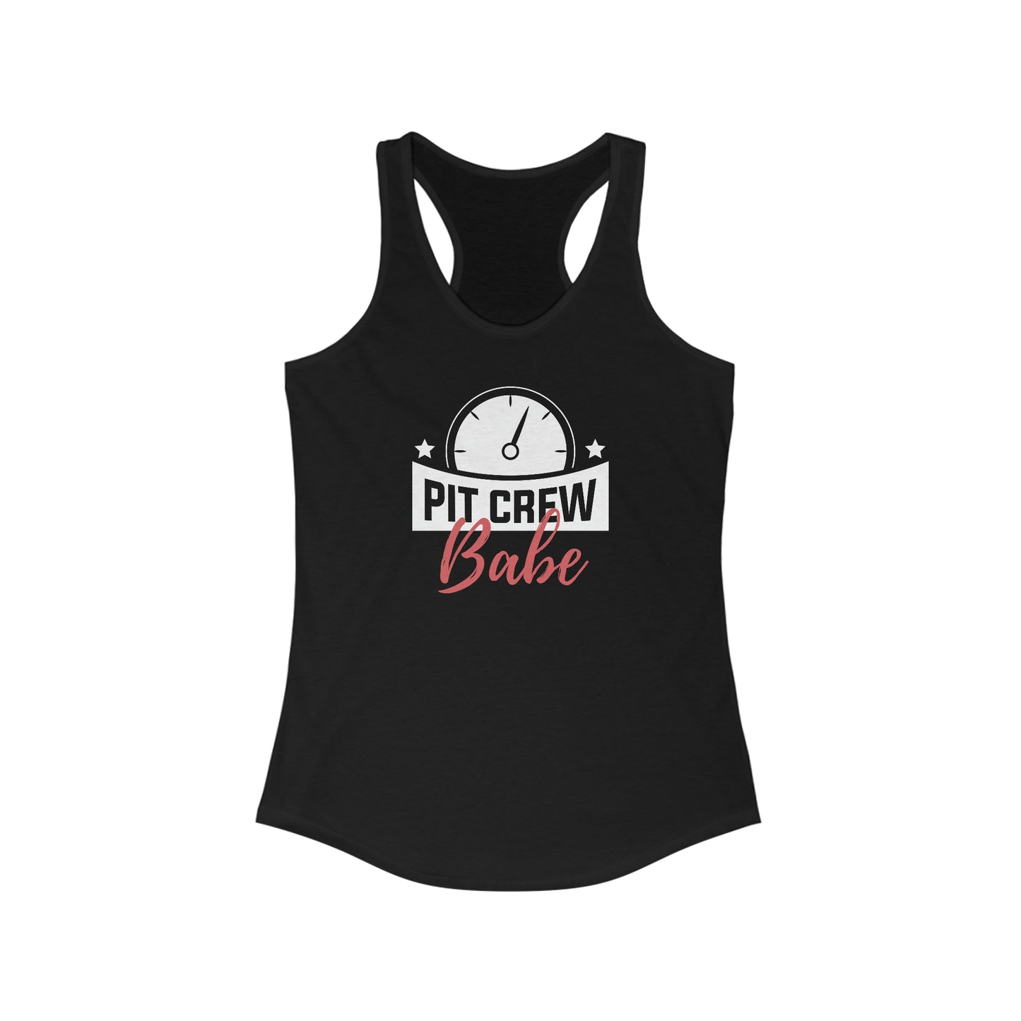 Womens Pit Crew Babe Racerback Tank | Pit Crew Shirt for Women | Wife Pit Crew Tank Top | Racing shirt for Wife | Racing Tank Top for Women