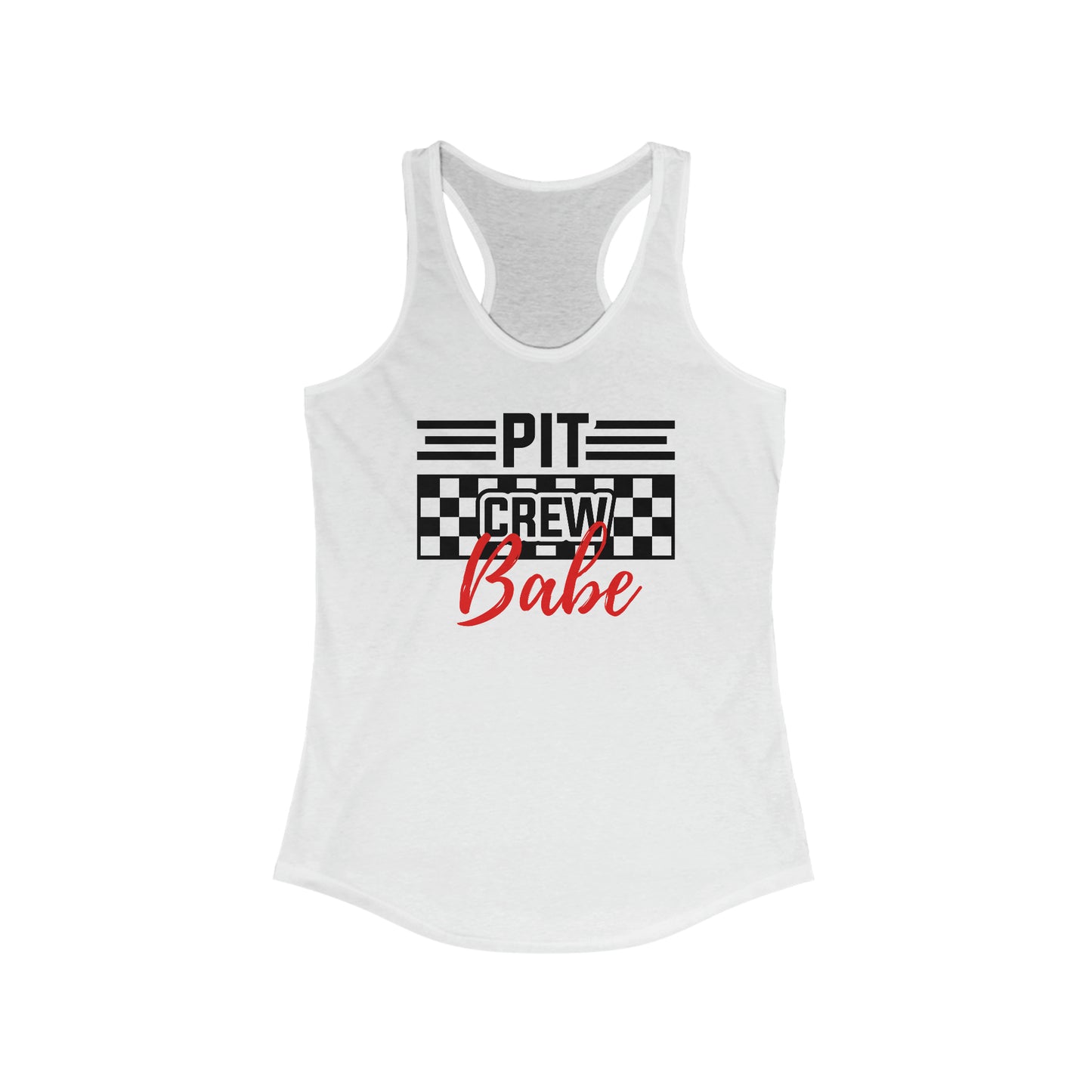 Womens Pit Crew Babe Racerback Tank | Pit Crew Shirt for Women | Wife Pit Crew Tank Top | Racing shirt for Wife | Racing Tank Top for Women