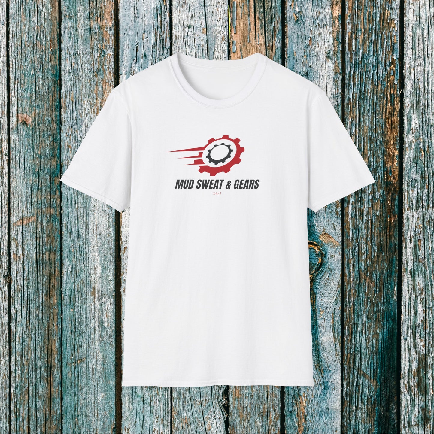 Mens ATV Shirt | Mud Sweat & Gears Tee Shirt | SOFT Cotton Adult Unisex tee shirt | ATV racing shirt for men | Fourwheeler Riding Shirt