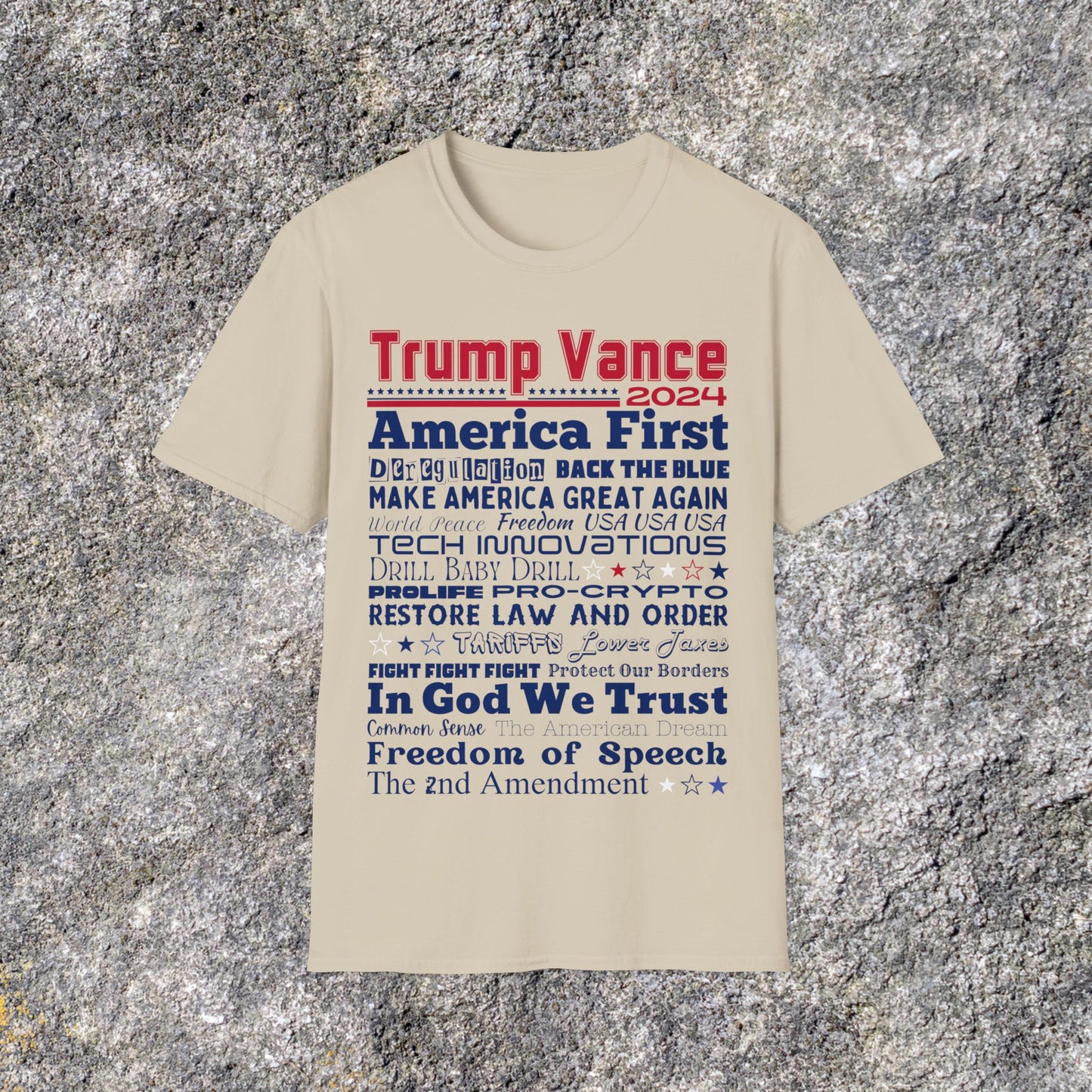 Trump Vance 2024 America First Drill Baby Drill Shirt | Trump Rally Shirt | Republican Election | Adult shirt Unisex Ultrasoft Cotton shirt
