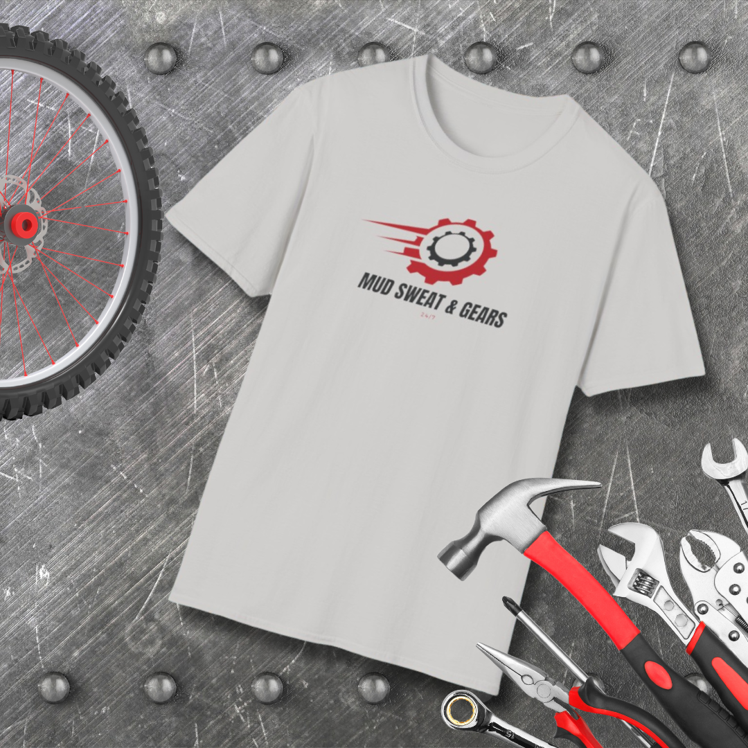 Mens ATV Shirt | Mud Sweat & Gears Tee Shirt | SOFT Cotton Adult Unisex tee shirt | ATV racing shirt for men | Fourwheeler Riding Shirt