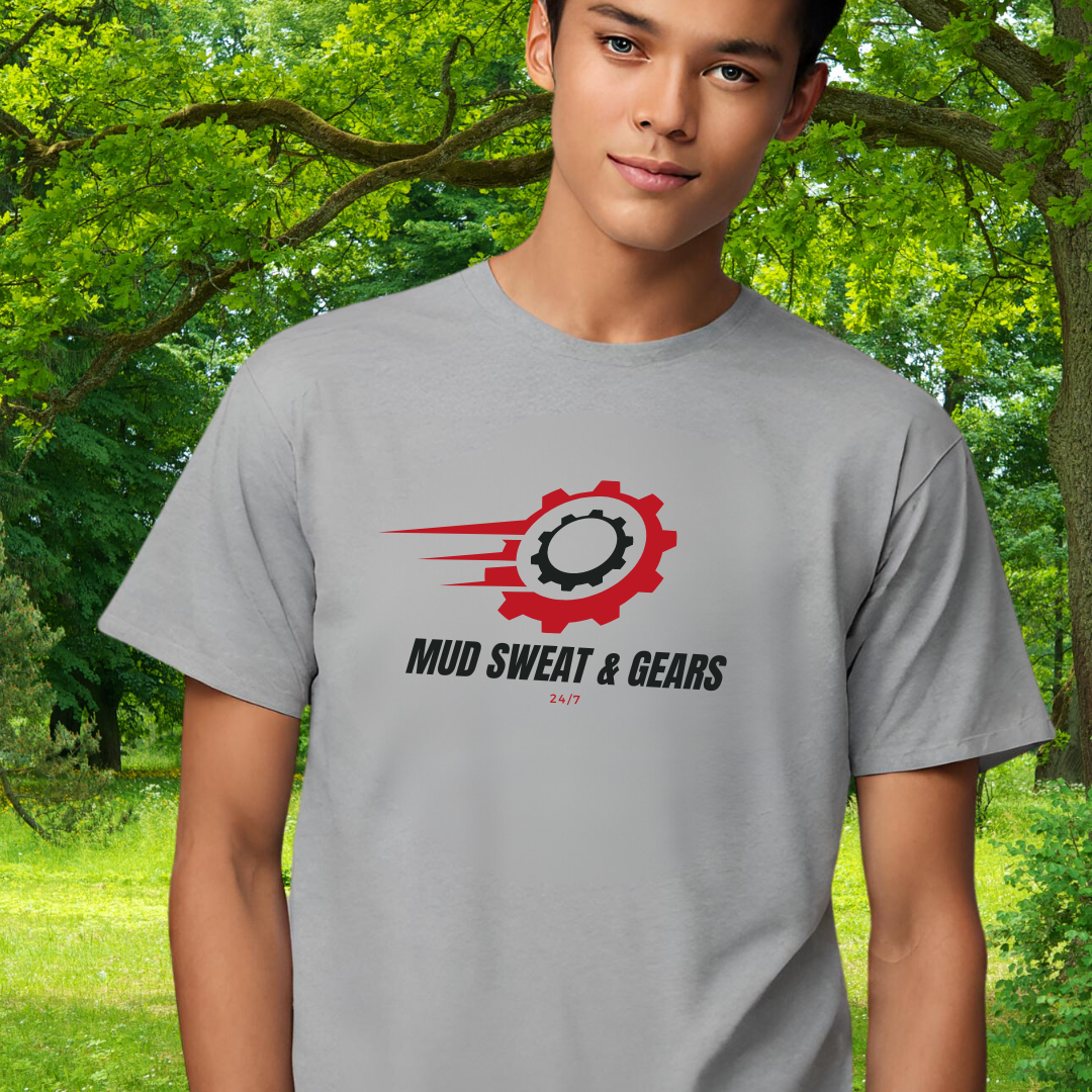 Mens ATV Shirt | Mud Sweat & Gears Tee Shirt | SOFT Cotton Adult Unisex tee shirt | ATV racing shirt for men | Fourwheeler Riding Shirt