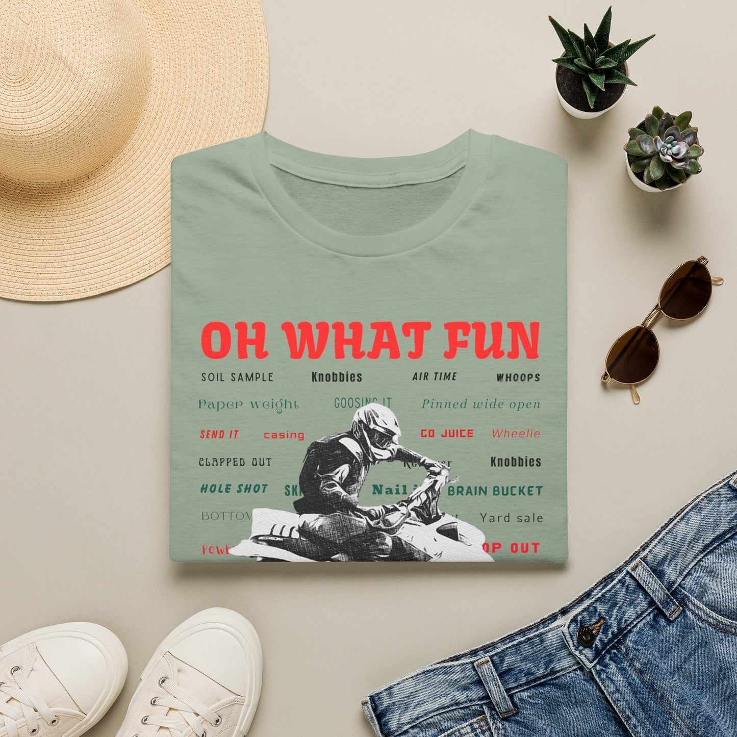 Holiday Fourwheeler Racing Tee Shirt | Honda 400 | Oh What Fun It is to Ride Racing Slang | ATV Ugly Sweater