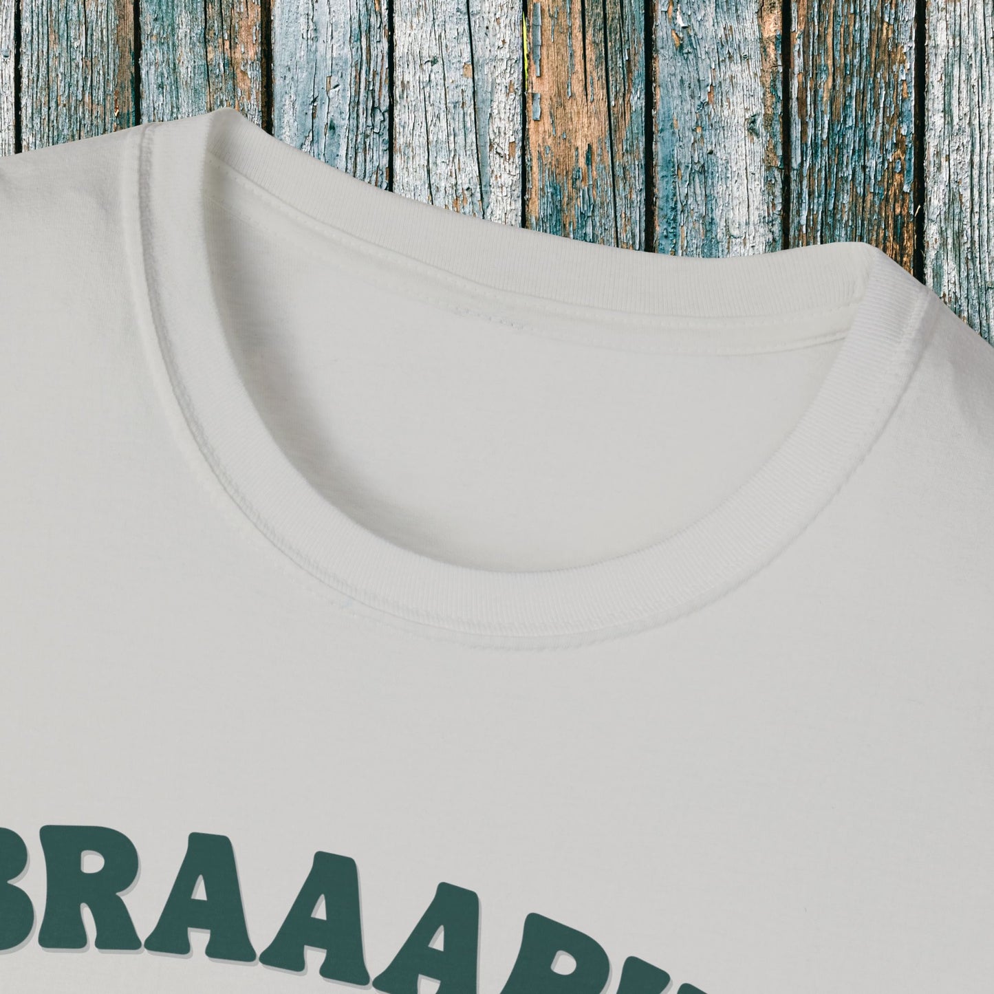 Holiday Motocross Racing Softstyle T-Shirt | Braaapin Through the Snow | Dirt Bike Ugly Sweater