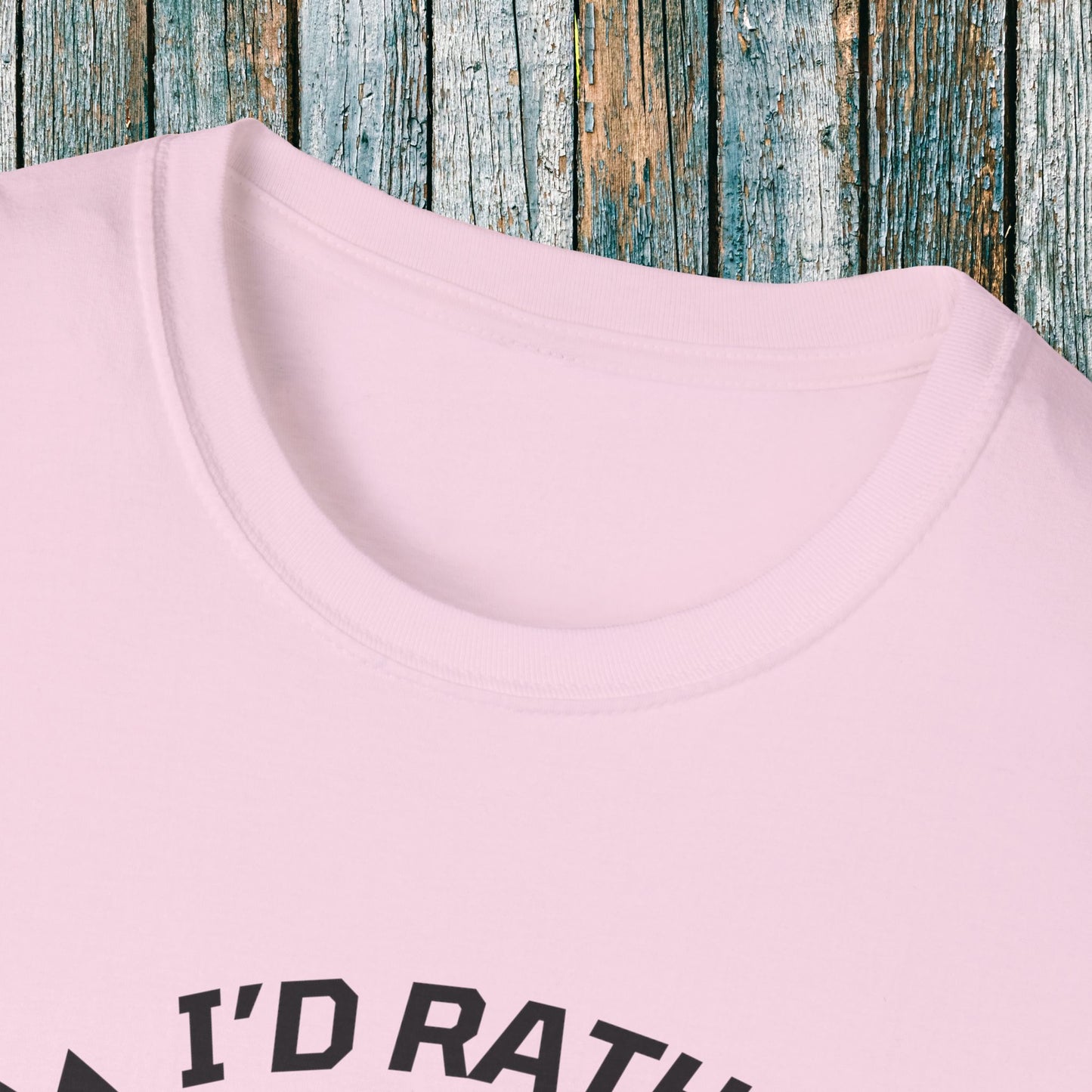 Holiday Christmas ATV T-Shirt | Honda 400 | Ugly Sweater Design says "I'd Rather be Riding"