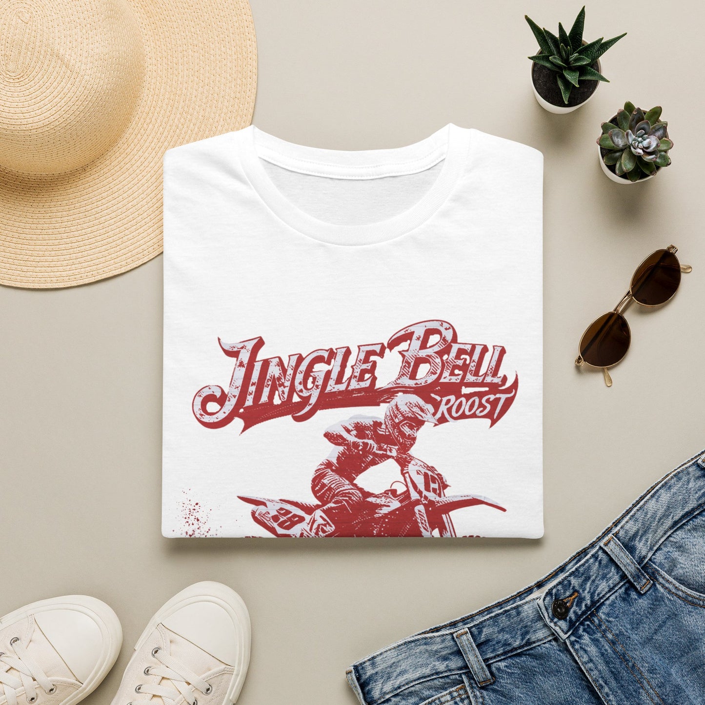 Holiday Motocross Racing Ugly Sweater | Jingle Bell Roost T-Shirt