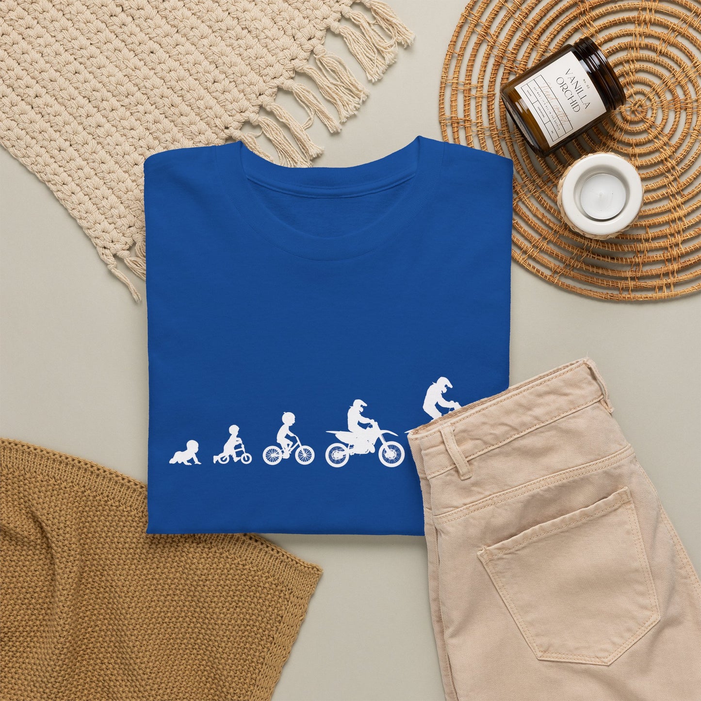 Dirt Bike Evolution T-Shirt | "From Strider to Bicycle to Dirt Bike" | Funny Racing Shirt