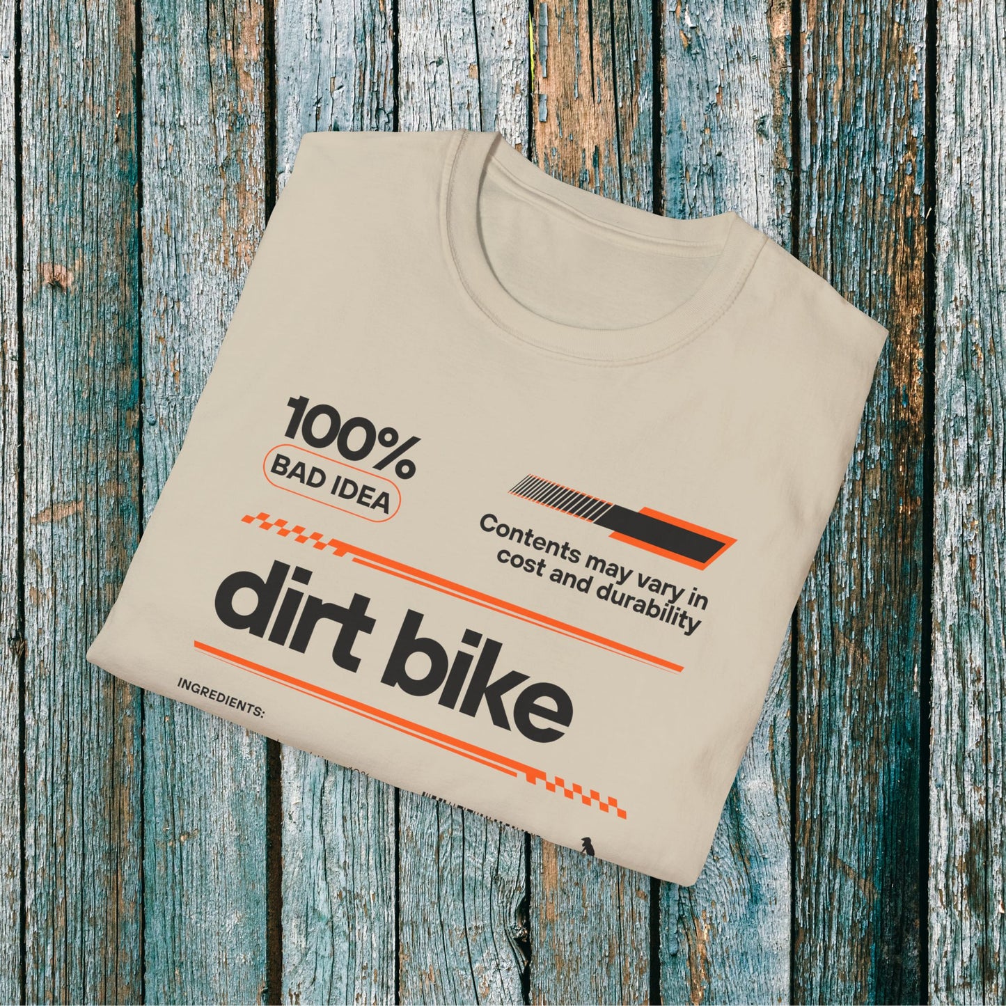 Dirt Bike Ingredients T-Shirt | Funny Motocross Men's Riding Shirt