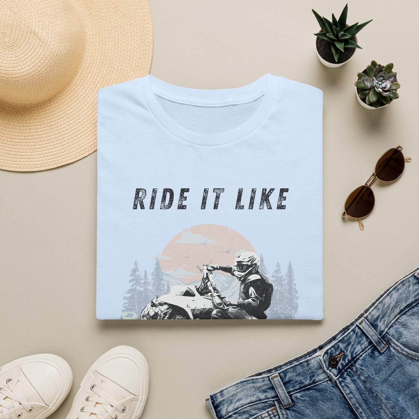 Ride It Like You Stole It ATV T-Shirt | Man on Honda 400 EX Four-Wheeler Tee