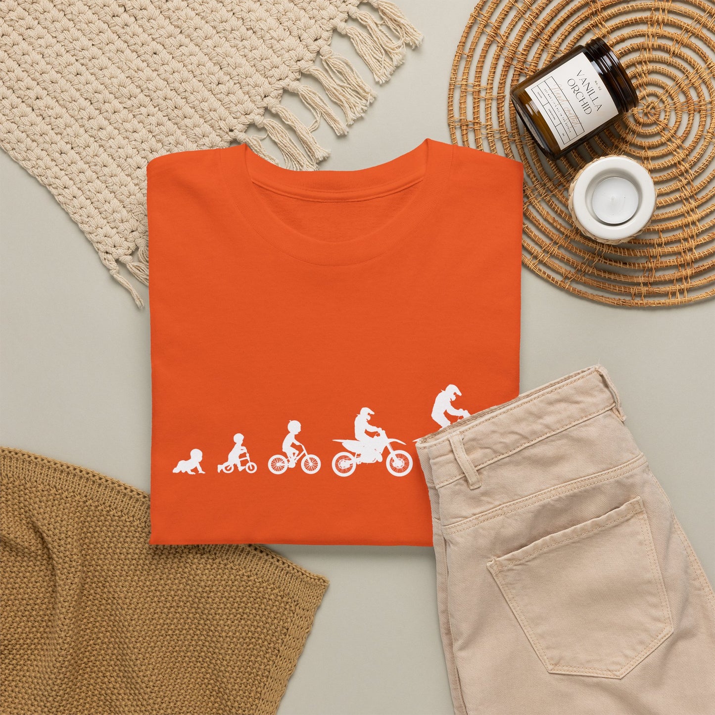 Dirt Bike Evolution T-Shirt | "From Strider to Bicycle to Dirt Bike" | Funny Racing Shirt