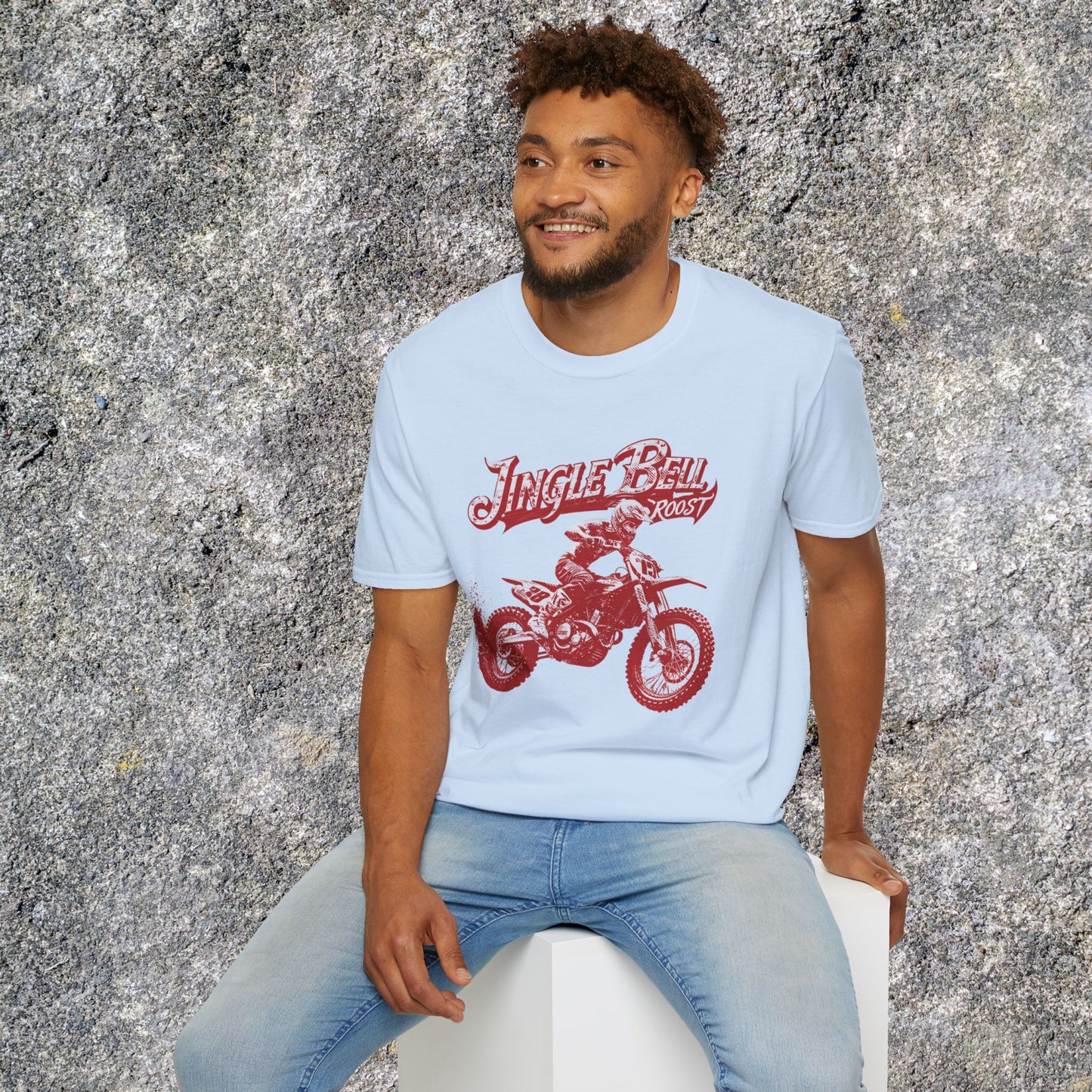 Holiday Motocross Racing Ugly Sweater | Jingle Bell Roost T-Shirt