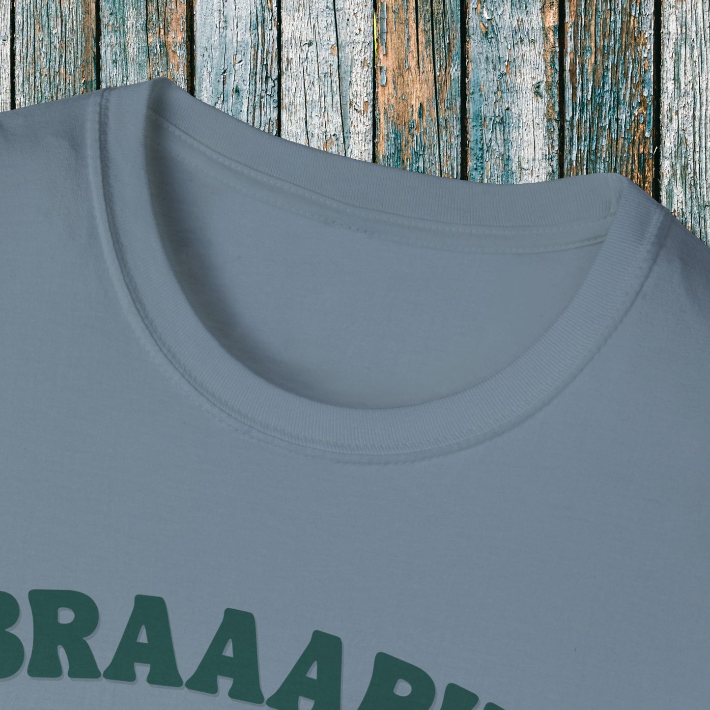 Holiday Motocross Racing Softstyle T-Shirt | Braaapin Through the Snow | Dirt Bike Ugly Sweater