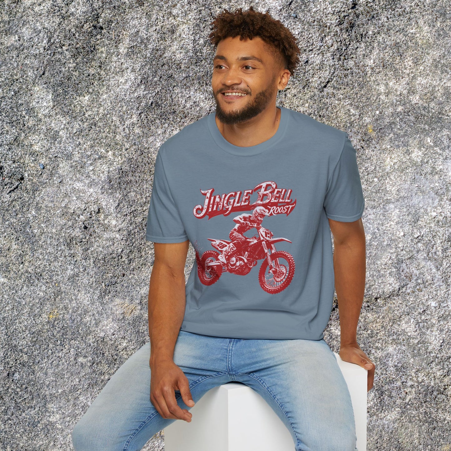Holiday Motocross Racing Ugly Sweater | Jingle Bell Roost T-Shirt
