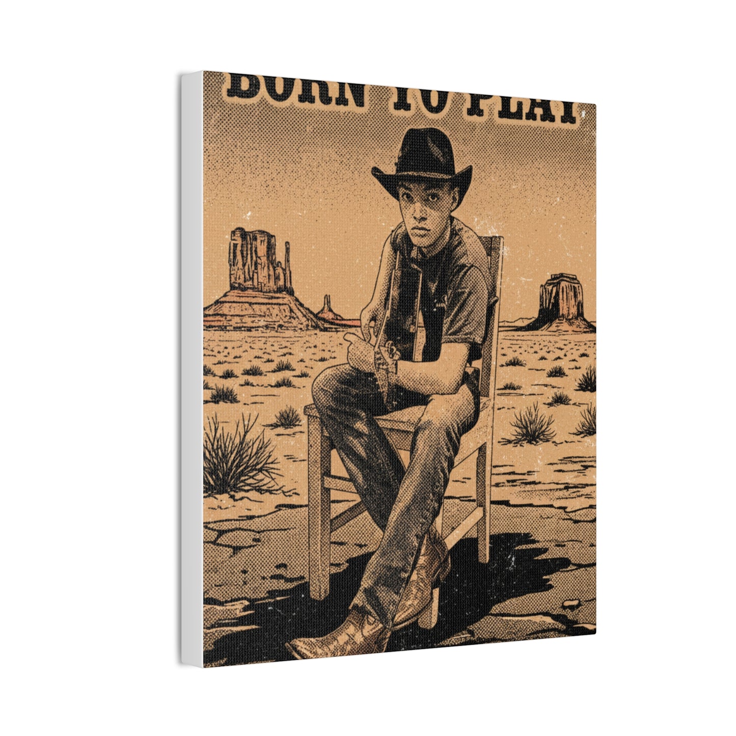 Born to Play Music Festival Ozark Overdrive poster Canvas Stretched | Power of Music wall art