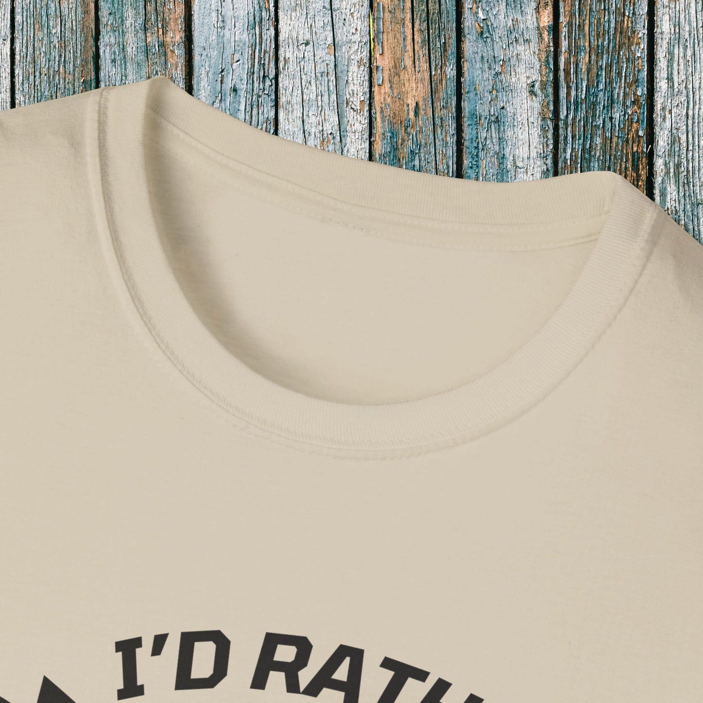 Holiday Christmas ATV T-Shirt | Honda 400 | Ugly Sweater Design says "I'd Rather be Riding"