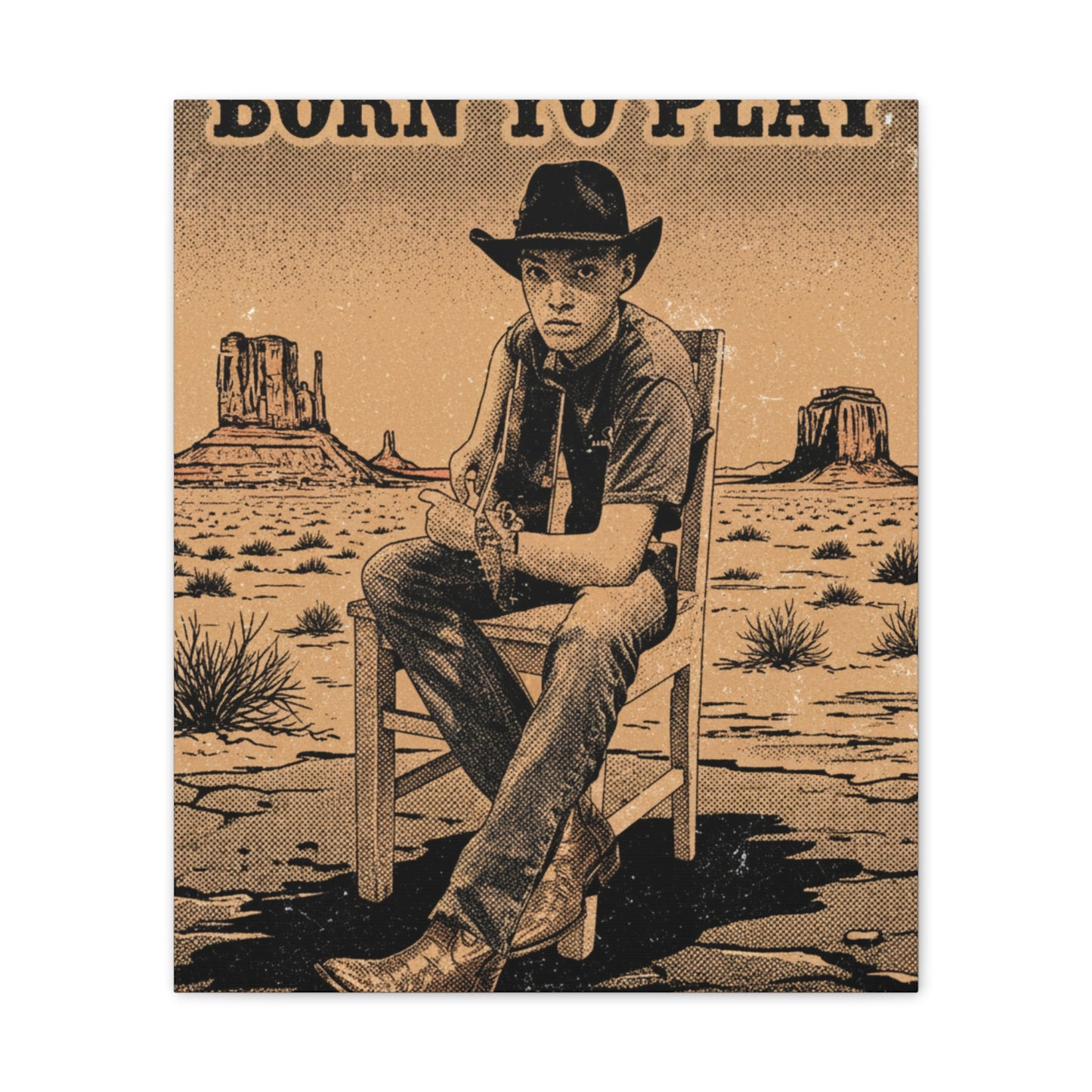 Born to Play Music Festival Ozark Overdrive poster Canvas Stretched | Power of Music wall art