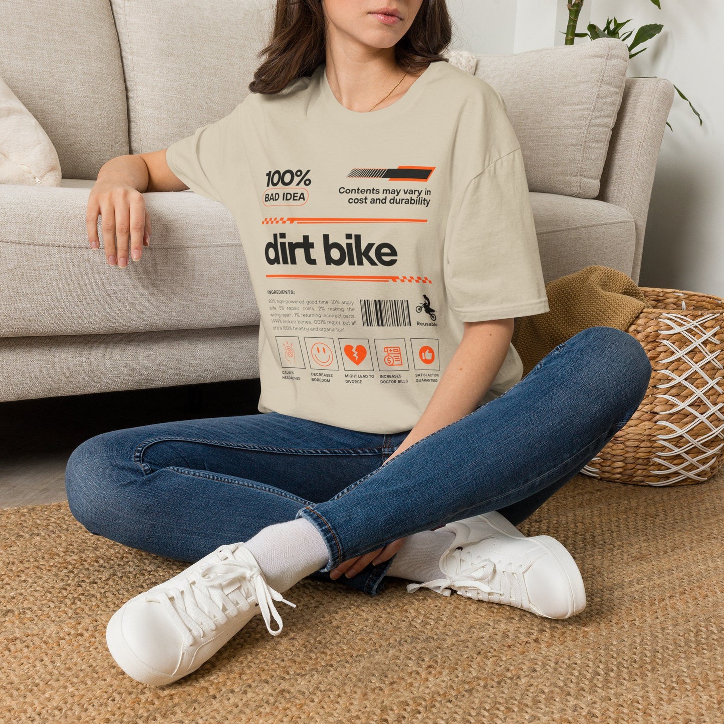 Dirt Bike Ingredients T-Shirt | Funny Motocross Men's Riding Shirt