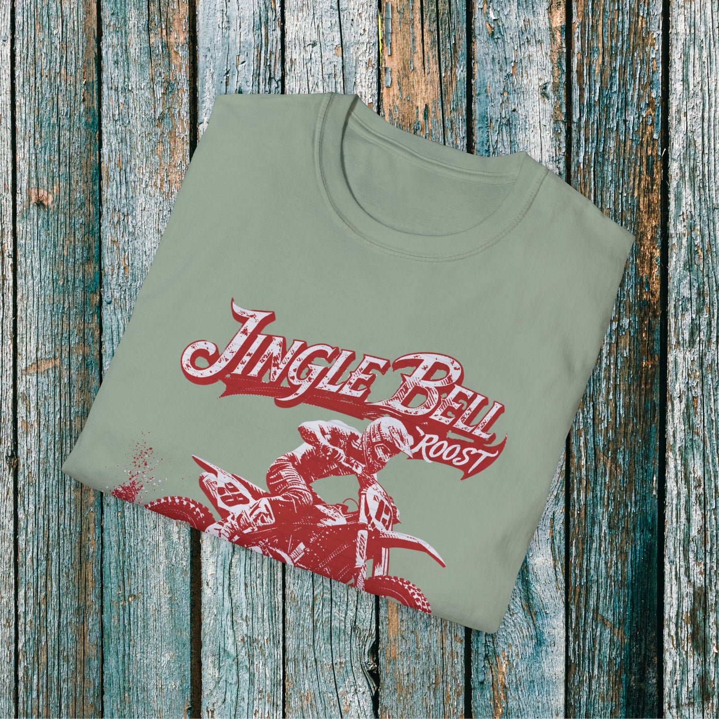 Holiday Motocross Racing Ugly Sweater | Jingle Bell Roost T-Shirt