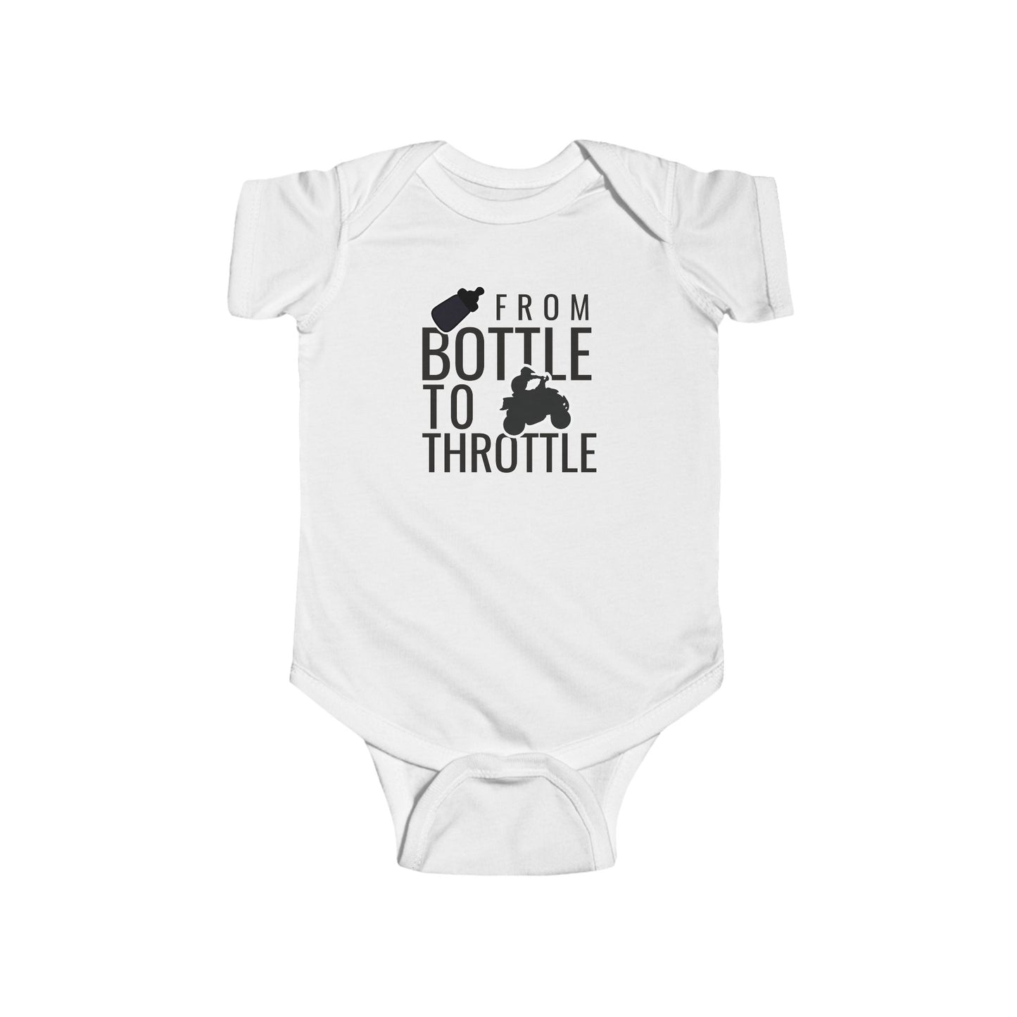Honda 400EX Fourwheeler Baby Bodysuit | From Bottle to Throttle | Funny Baby Gift
