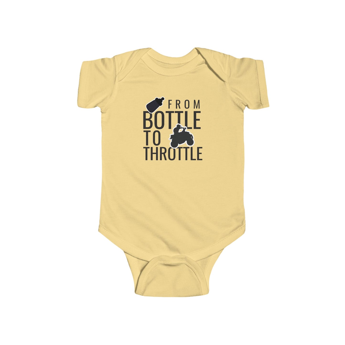 Honda 400EX Fourwheeler Baby Bodysuit | From Bottle to Throttle | Funny Baby Gift