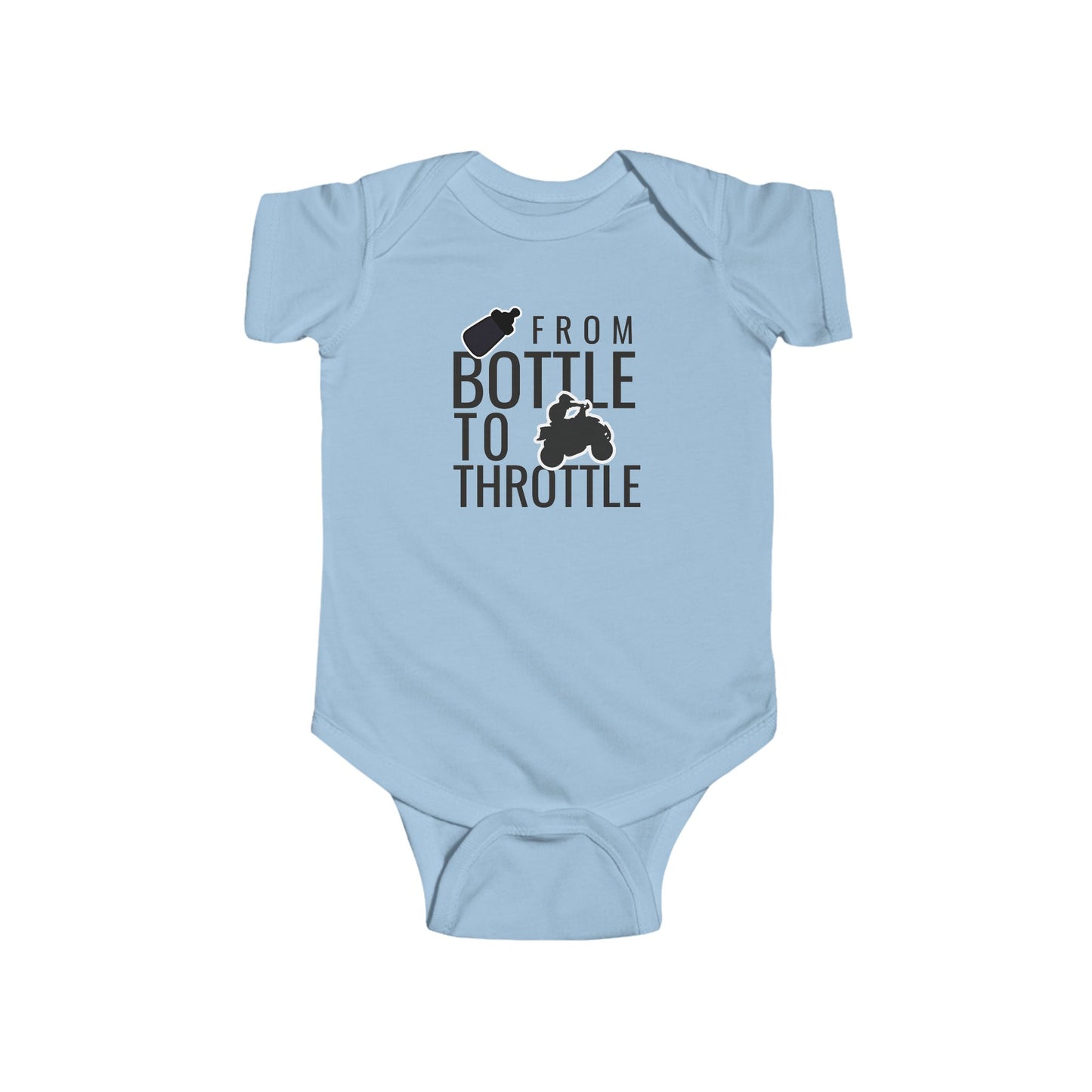 Honda 400EX Fourwheeler Baby Bodysuit | From Bottle to Throttle | Funny Baby Gift