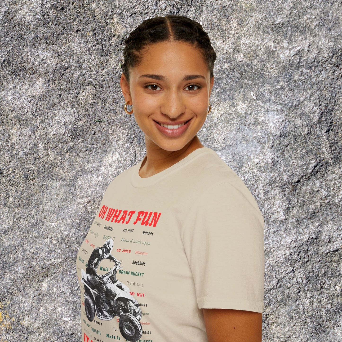 Holiday Fourwheeler Racing Tee Shirt | Honda 400 | Oh What Fun It is to Ride Racing Slang | ATV Ugly Sweater