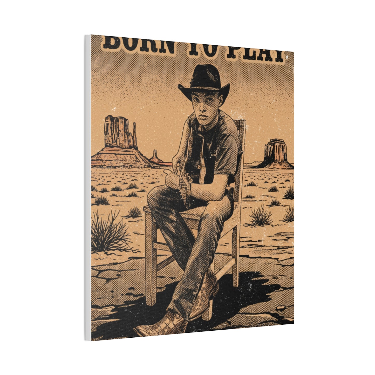 Born to Play Music Festival Ozark Overdrive poster Canvas Stretched | Power of Music wall art