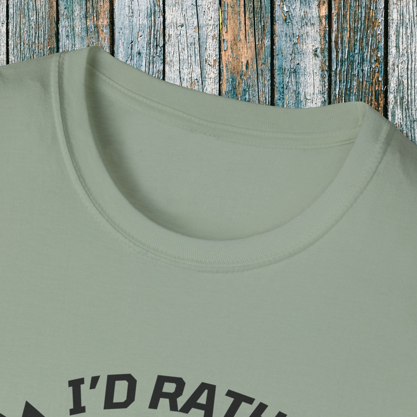 Holiday Christmas ATV T-Shirt | Honda 400 | Ugly Sweater Design says "I'd Rather be Riding"