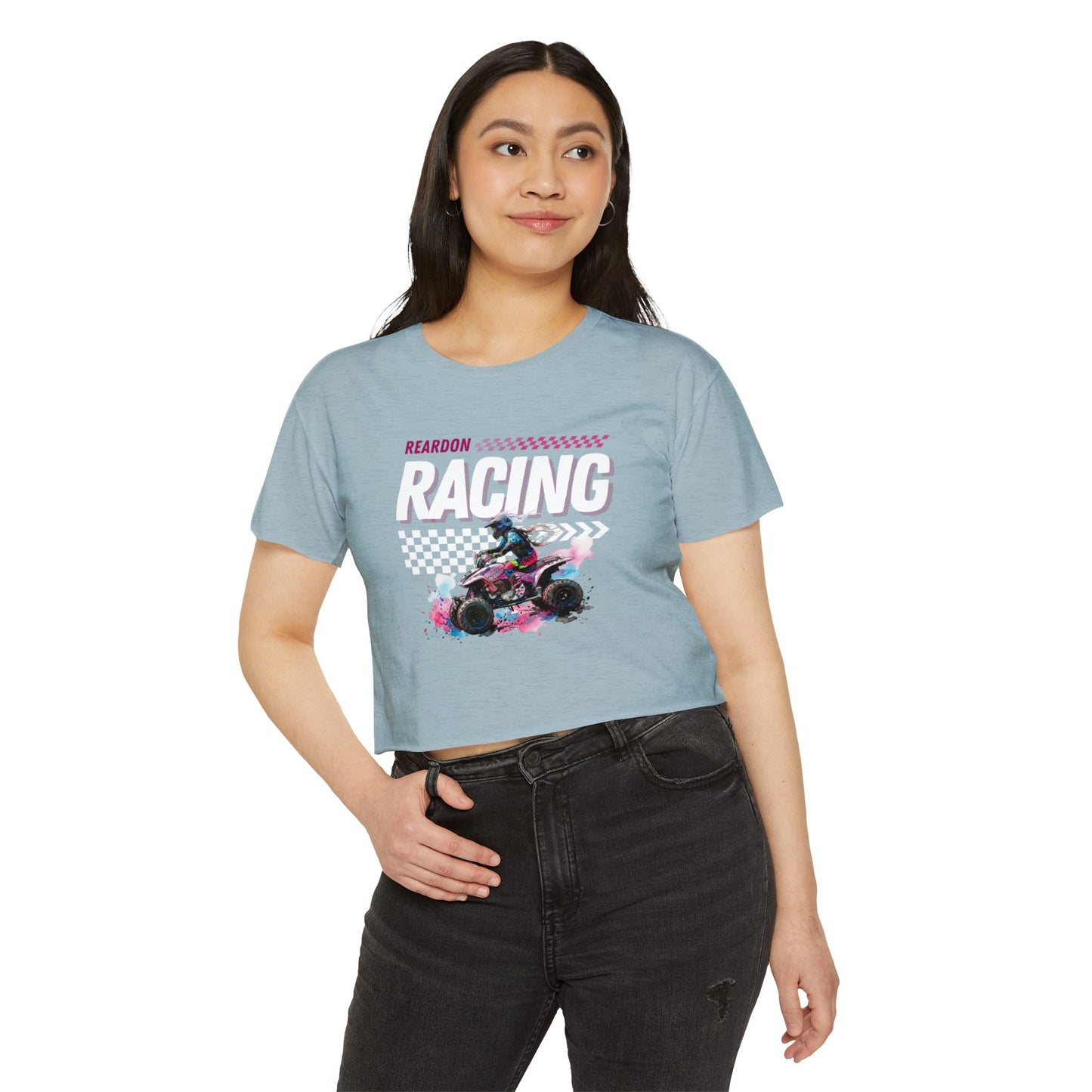 Reardon Racing Crop Top — Women's Festival Racing Graphic