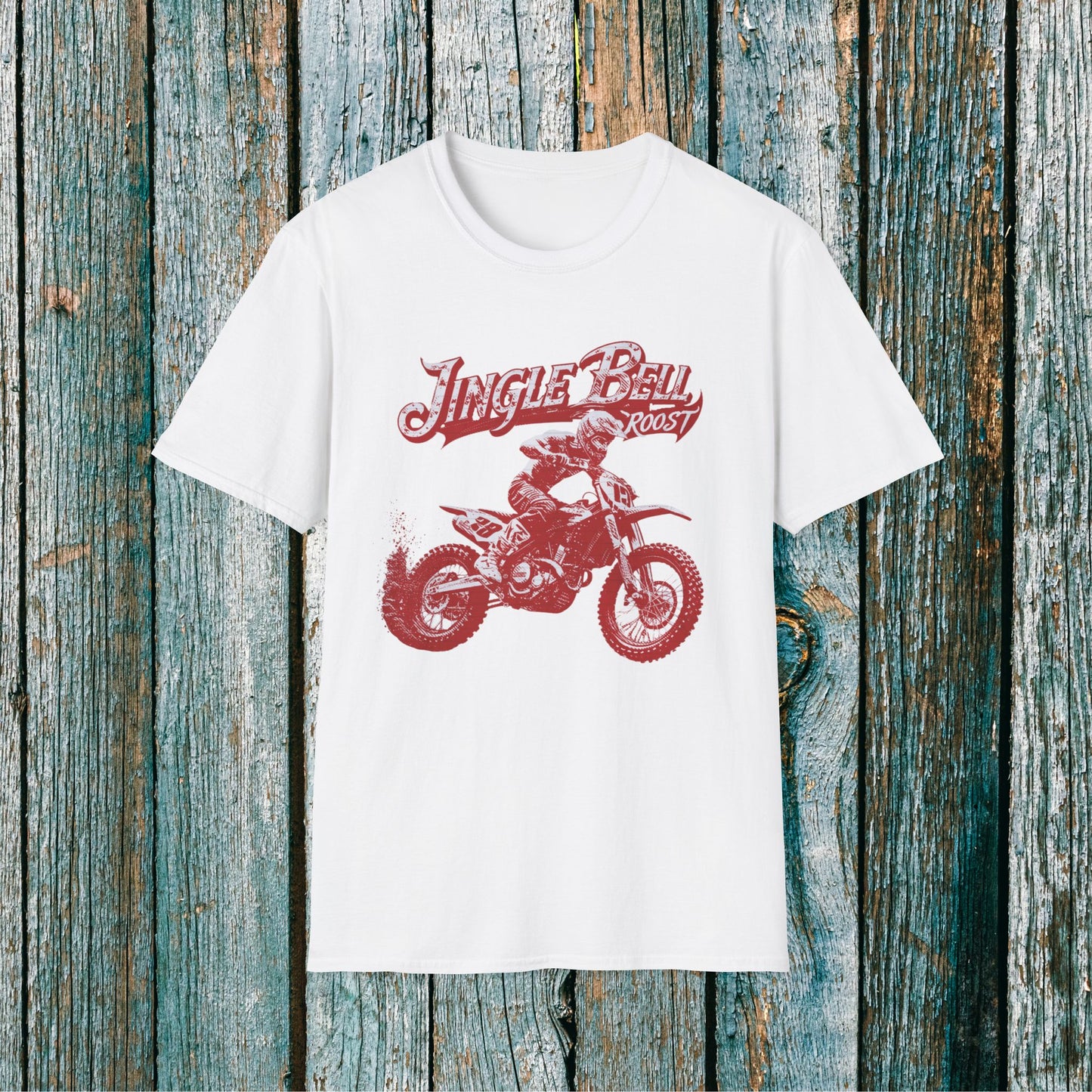 Holiday Motocross Racing Ugly Sweater | Jingle Bell Roost T-Shirt