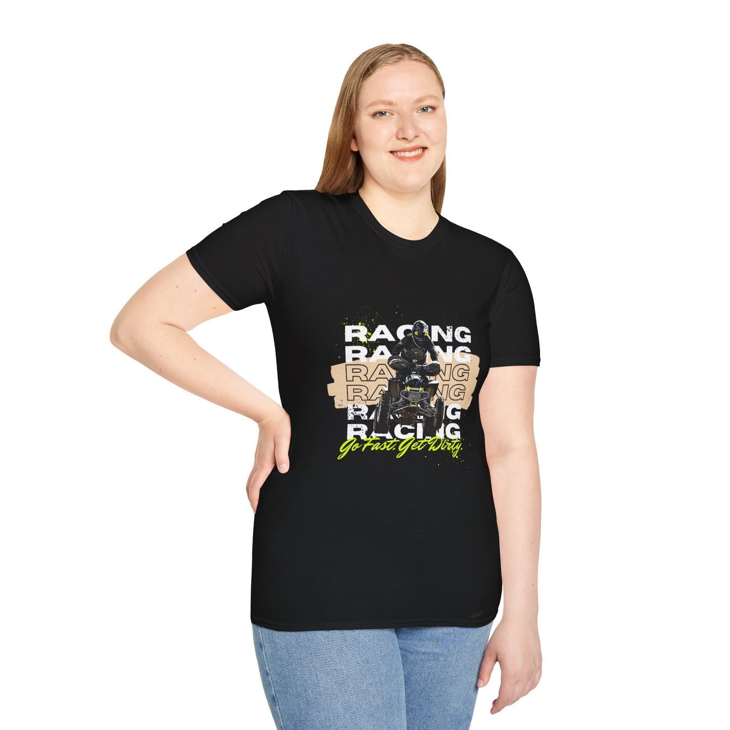 Honda 400 ATV Racing T-Shirt | Go Fast Get Dirty Off-Road Shirt | Four Wheeler Racing