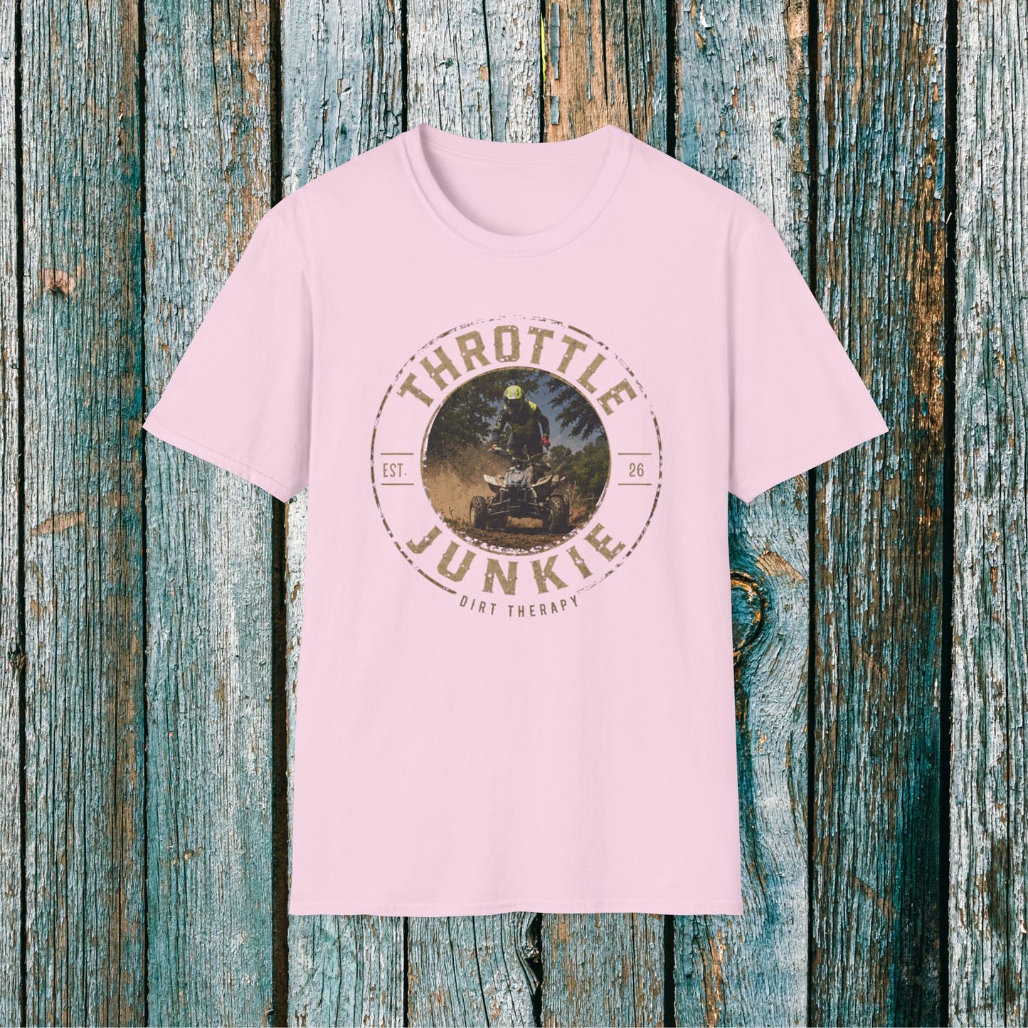 Vintage Trottle Junkie Dirt Therapy Shirt | Honda 450 ATV Racing | AXC Arkansas Pro Racing Series | Dickerson