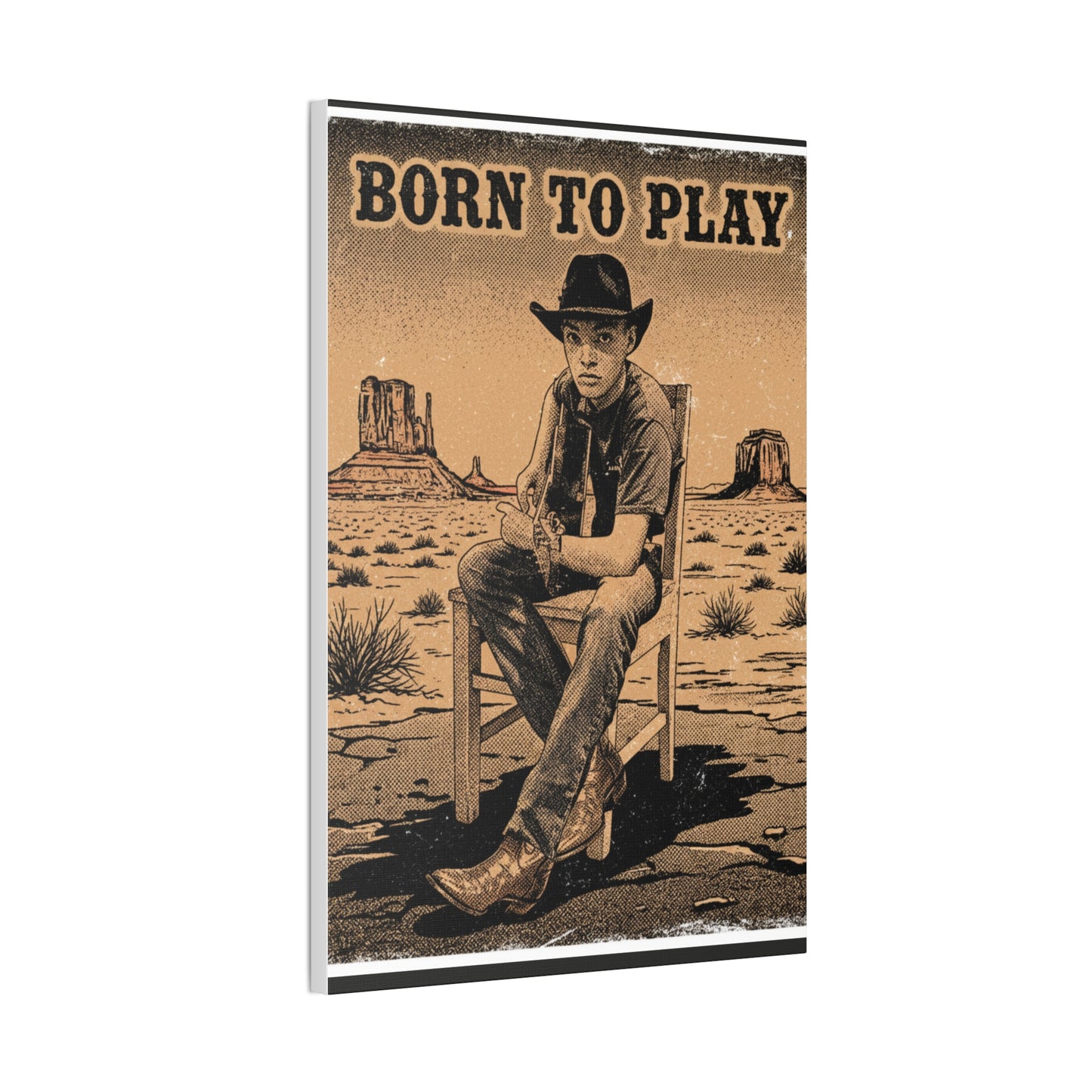 Born to Play Music Festival Ozark Overdrive poster Canvas Stretched | Power of Music wall art