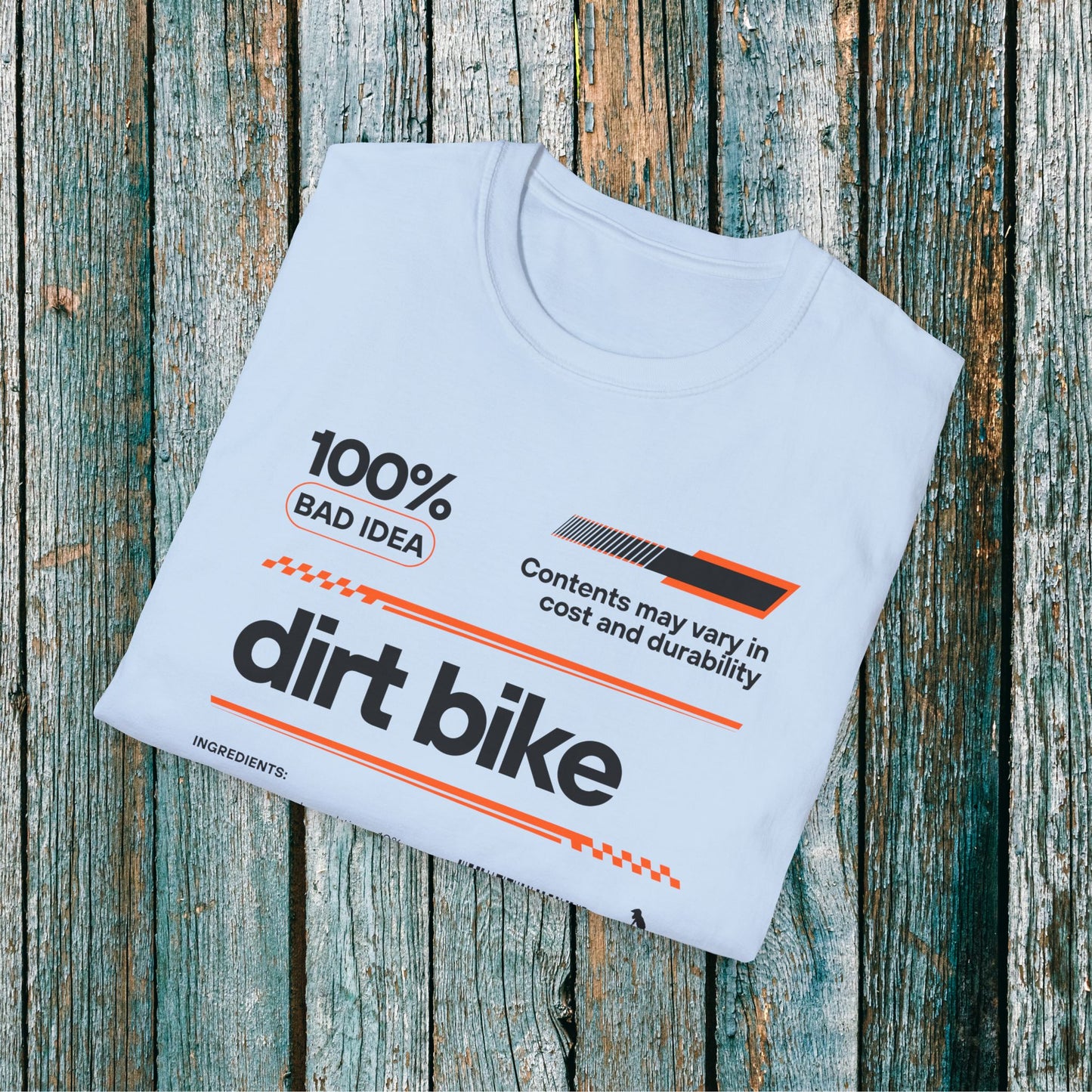 Dirt Bike Ingredients T-Shirt | Funny Motocross Men's Riding Shirt