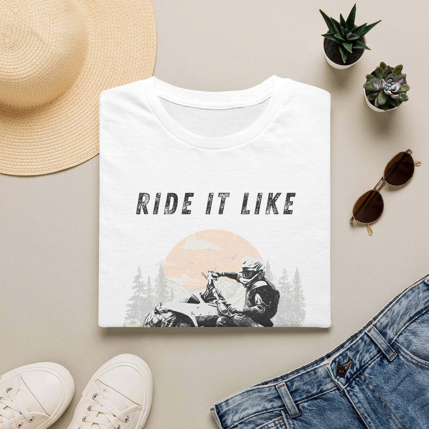 Ride It Like You Stole It ATV T-Shirt | Man on Honda 400 EX Four-Wheeler Tee