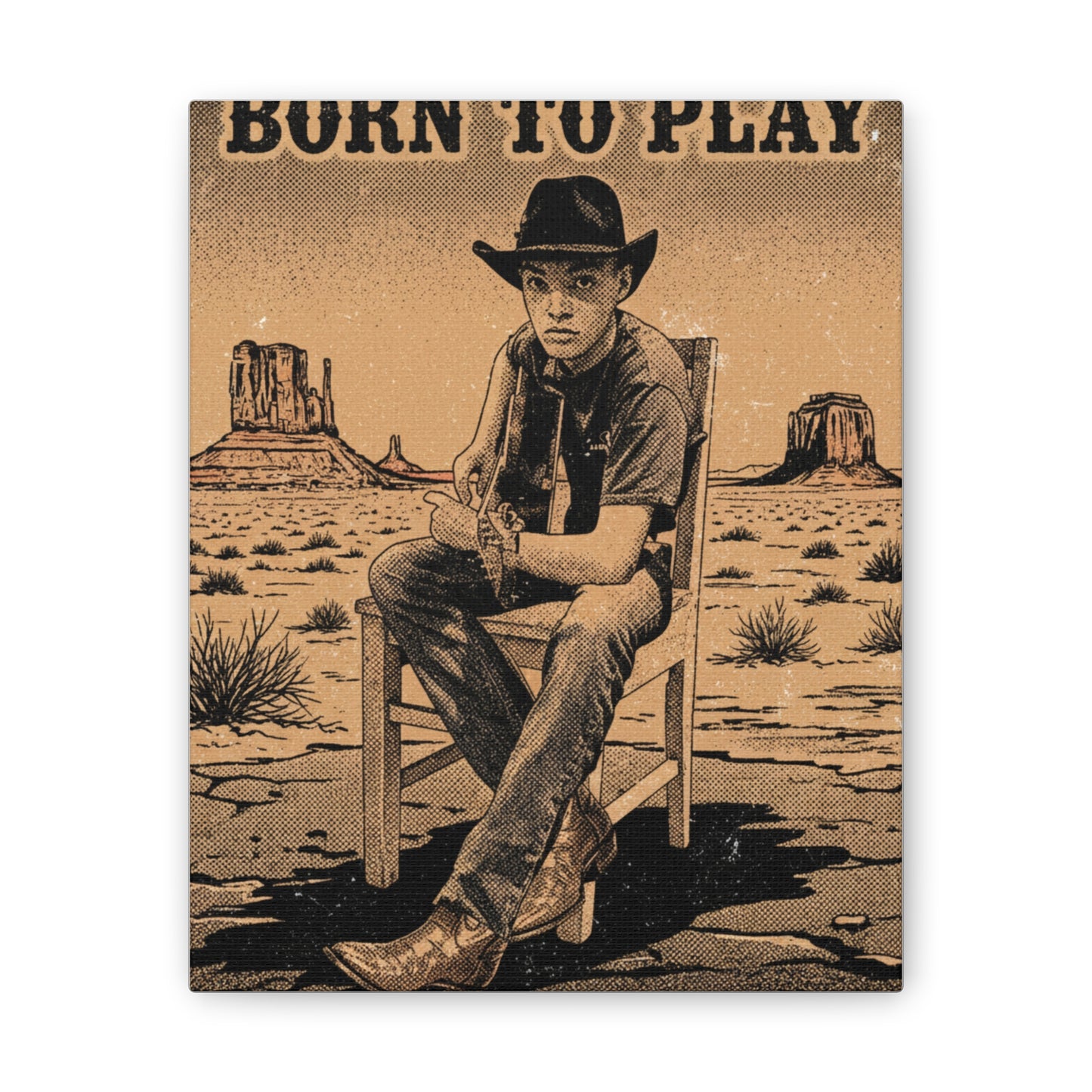 Born to Play Music Festival Ozark Overdrive poster Canvas Stretched | Power of Music wall art