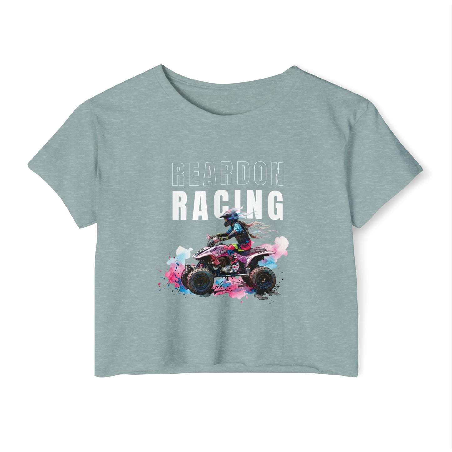 Reardon Racing #4 Crop Top — Women's Festival Racing Graphic