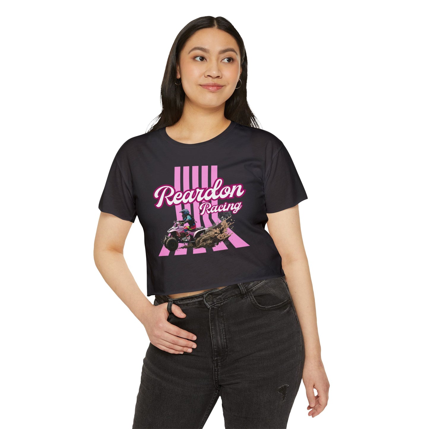 Reardon Racing #3 Crop Top — Women's Festival Racing Graphic