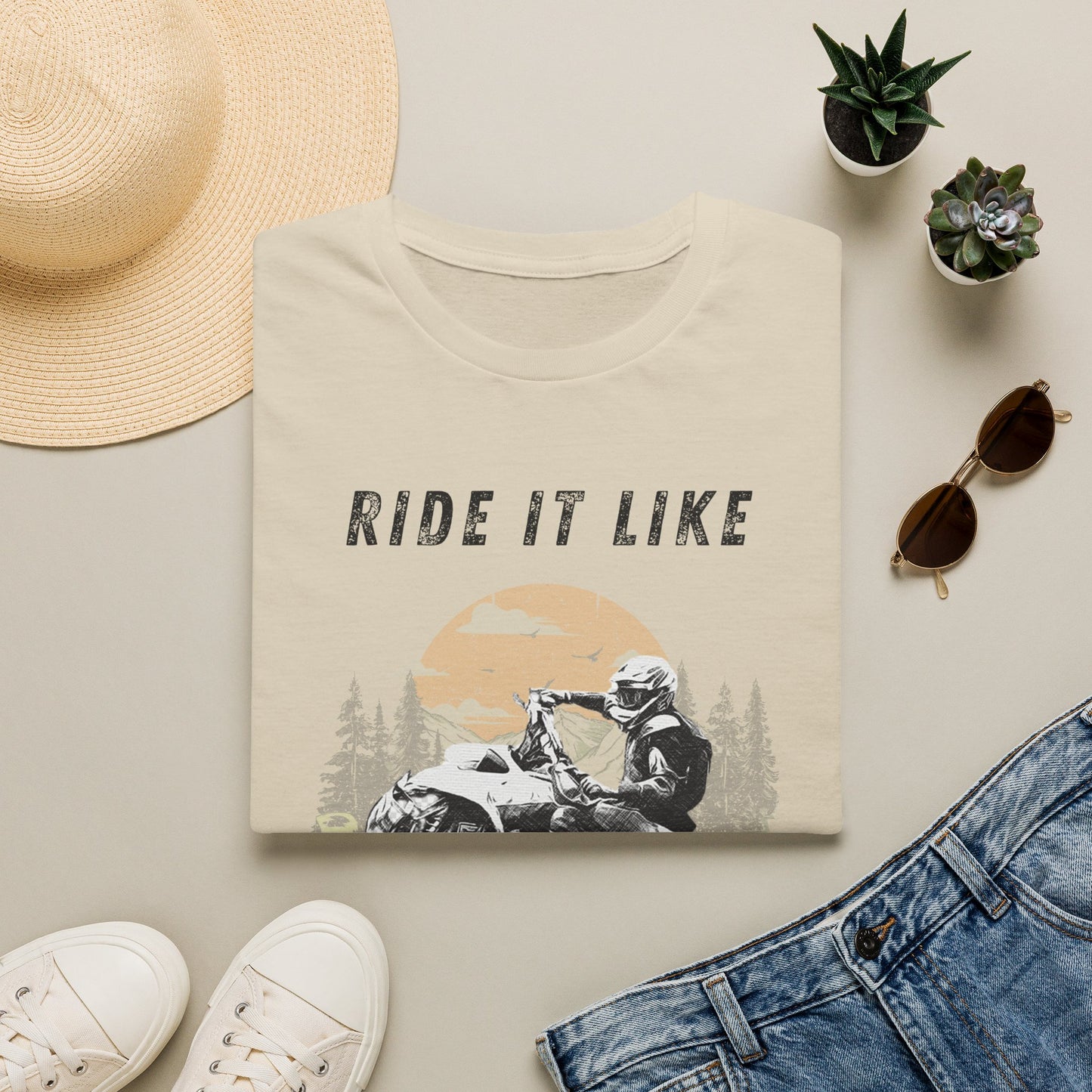 Ride It Like You Stole It ATV T-Shirt | Man on Honda 400 EX Four-Wheeler Tee