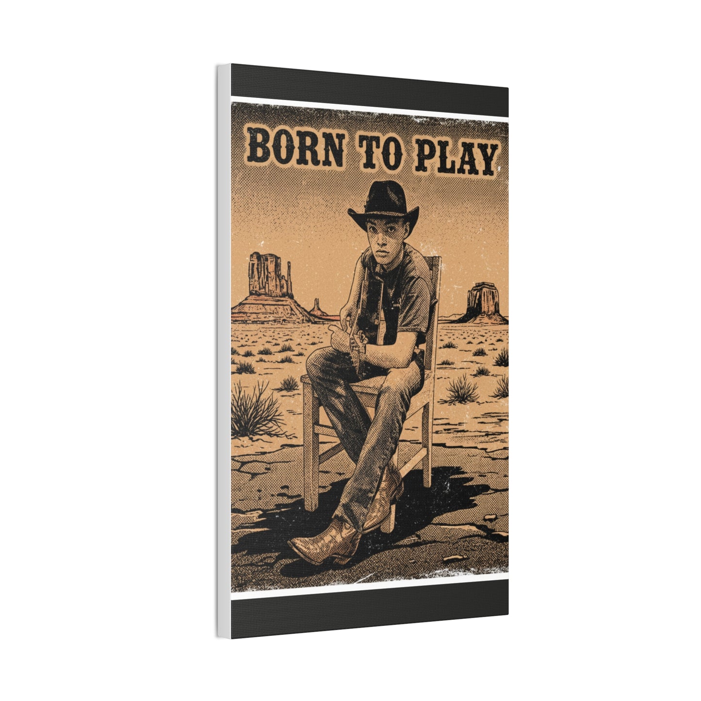 Born to Play Music Festival Ozark Overdrive poster Canvas Stretched | Power of Music wall art